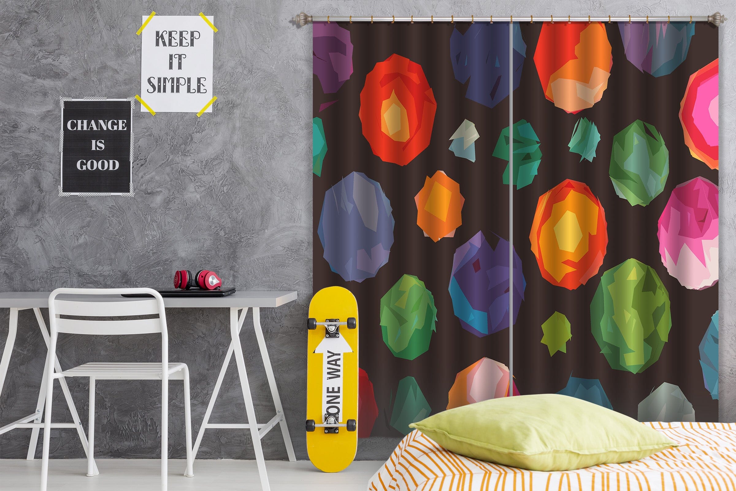 3D Colorful Balloons 041 Shandra Smith Curtain Curtains Drapes Curtains AJ Creativity Home