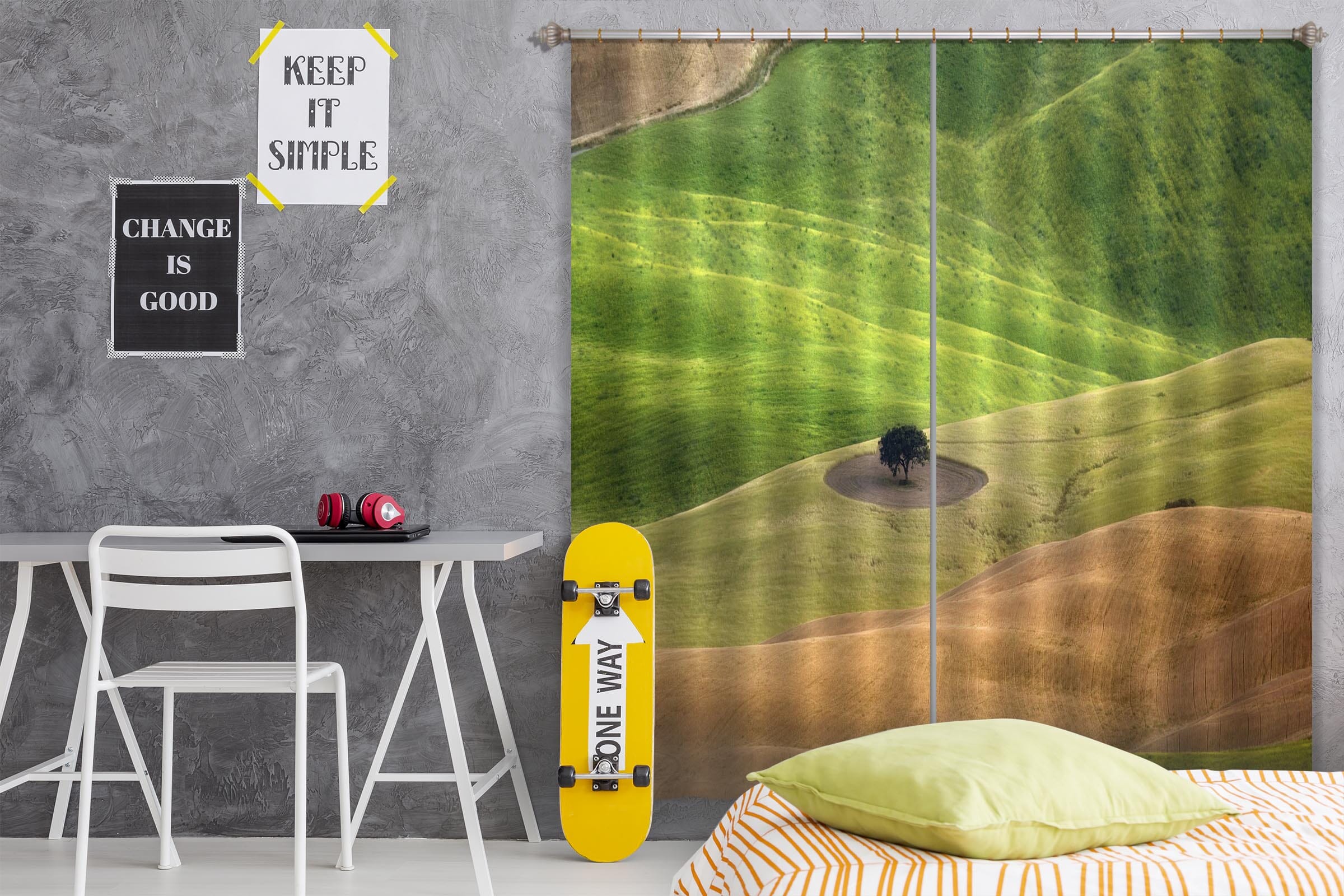 3D Green Grassland 155 Marco Carmassi Curtain Curtains Drapes Curtains AJ Creativity Home