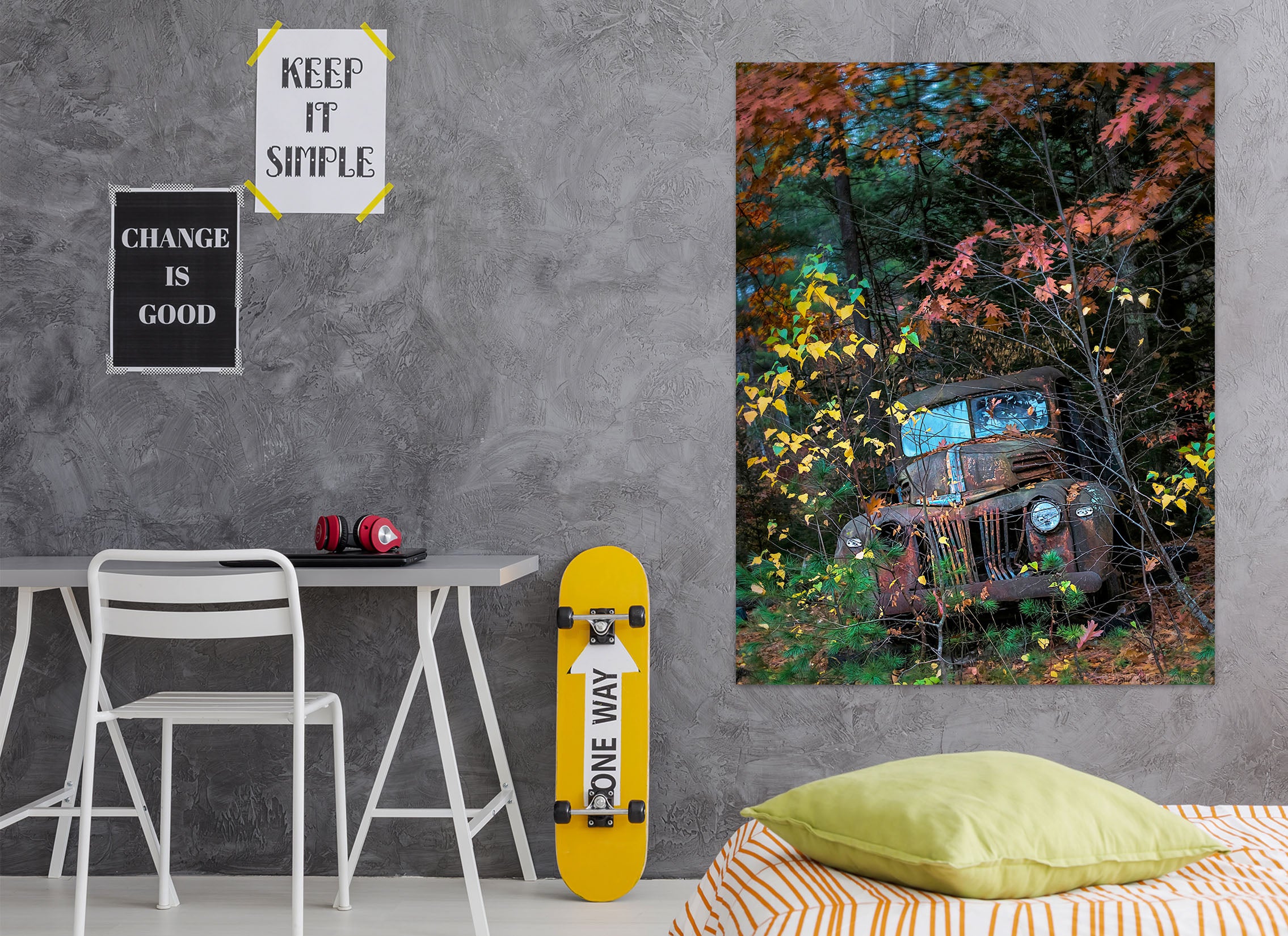 3D Jungle Junk Car 85194 Jerry LoFaro Wall Sticker