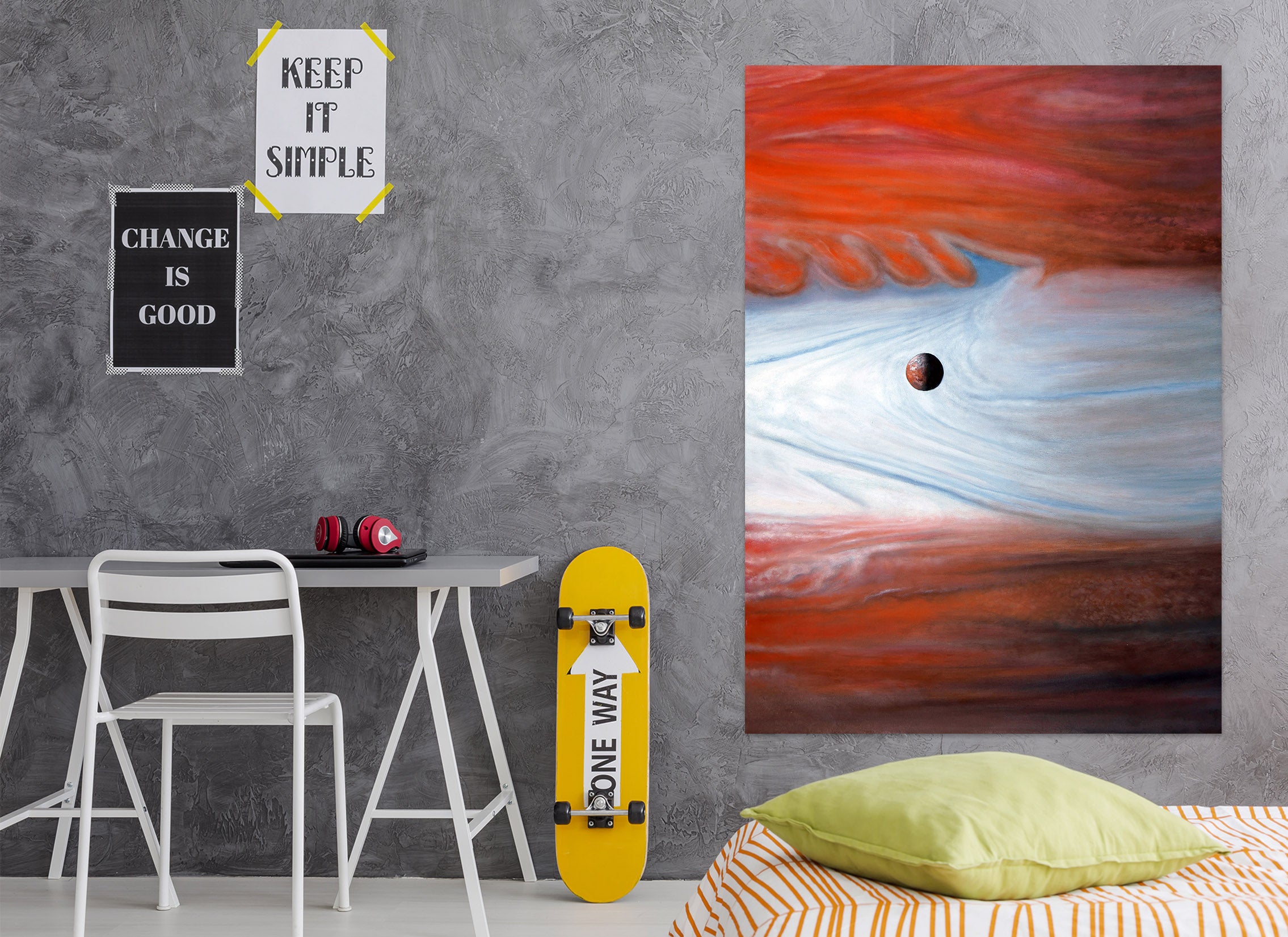 3D Red White Pattern 110132 Matthew Holden Bates Wall Sticker