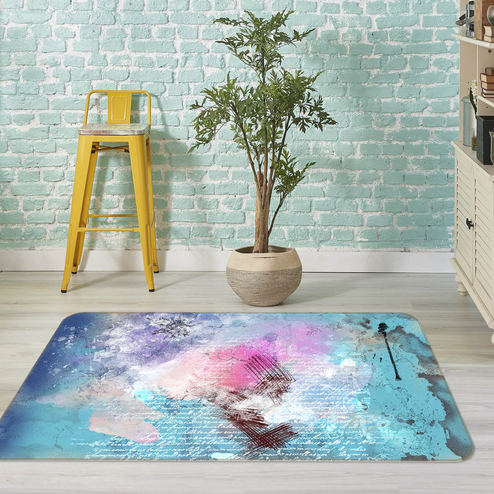 3D Pattern 36101 Non Slip Rug Mat