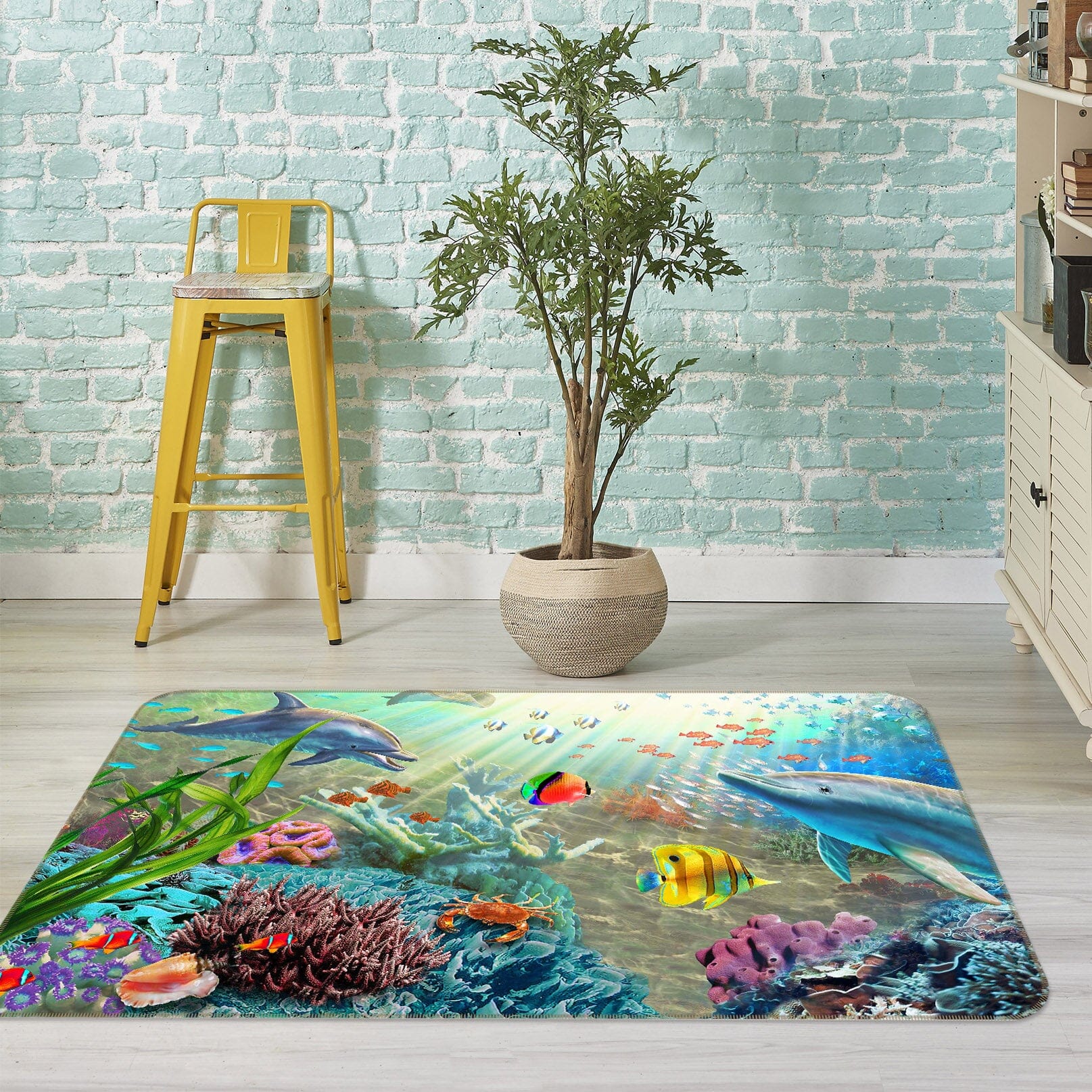 3D Color Ocean 1062 Adrian Chesterman Rug Non Slip Rug Mat Mat AJ Creativity Home