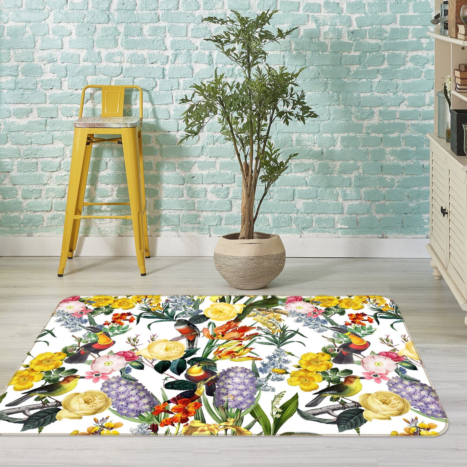 3D Painted Flowers 138 Uta Naumann Rug Non Slip Rug Mat Mat AJ Creativity Home