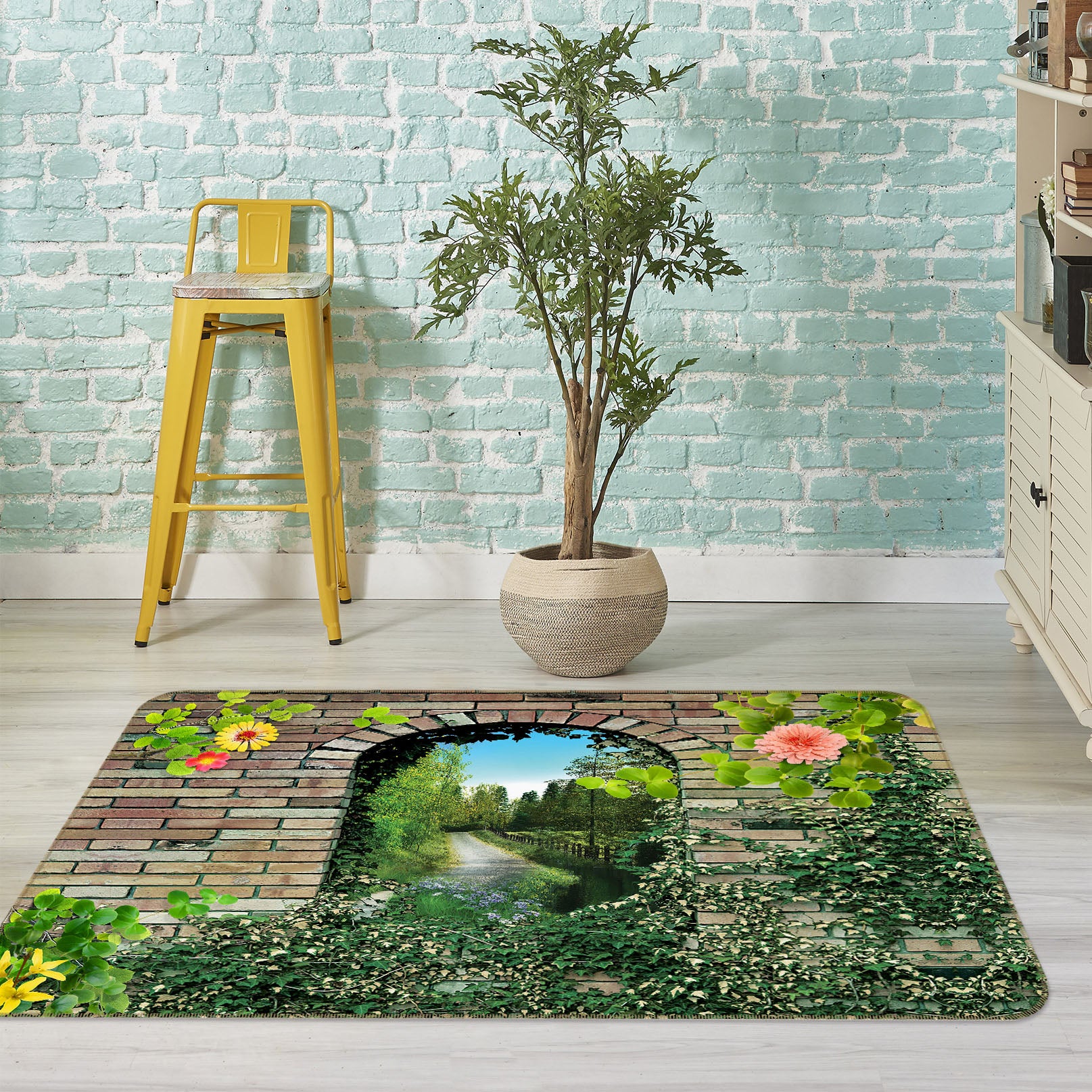 3D Grass Doorway 35165 Non Slip Rug Mat