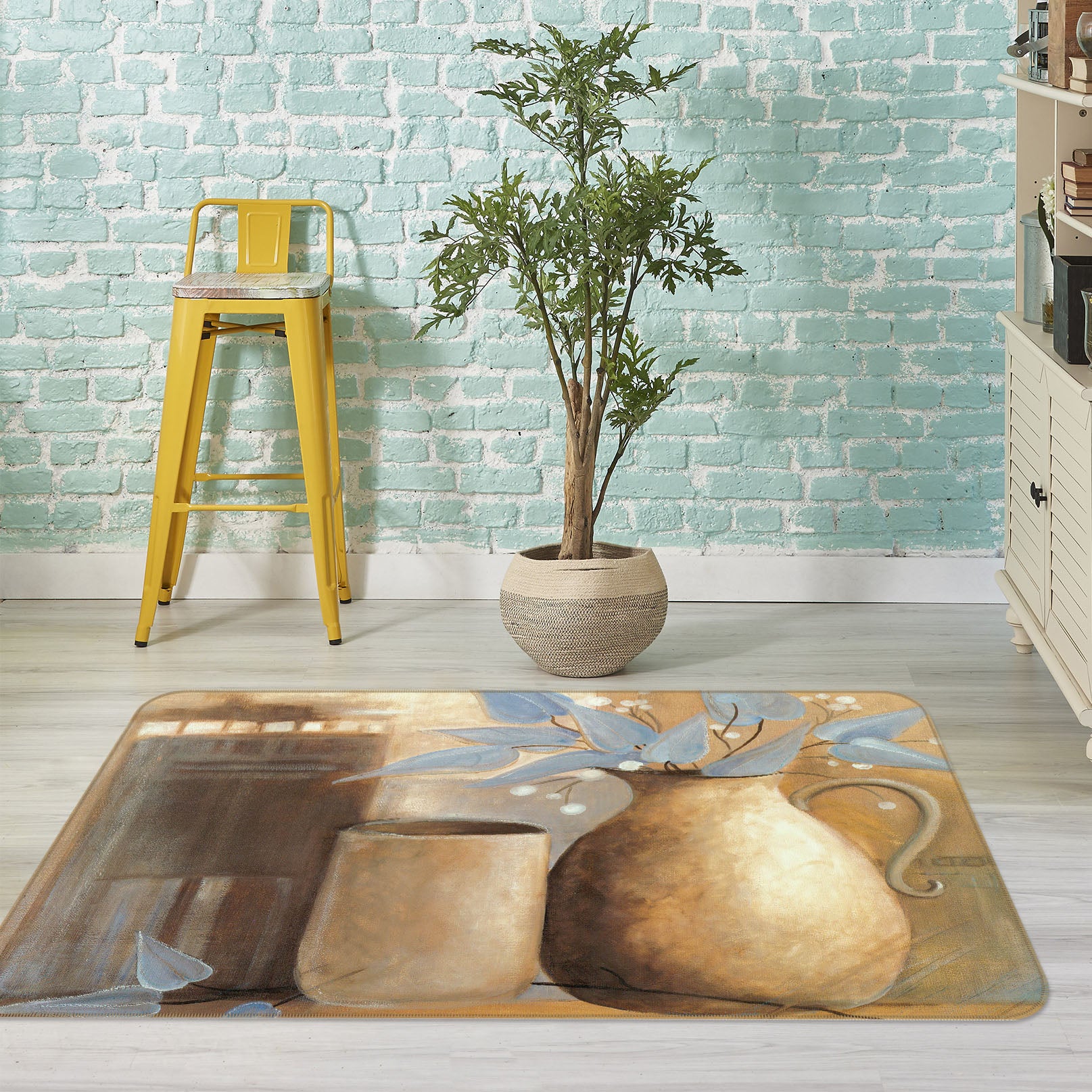 3D Vase 32028 Non Slip Rug Mat