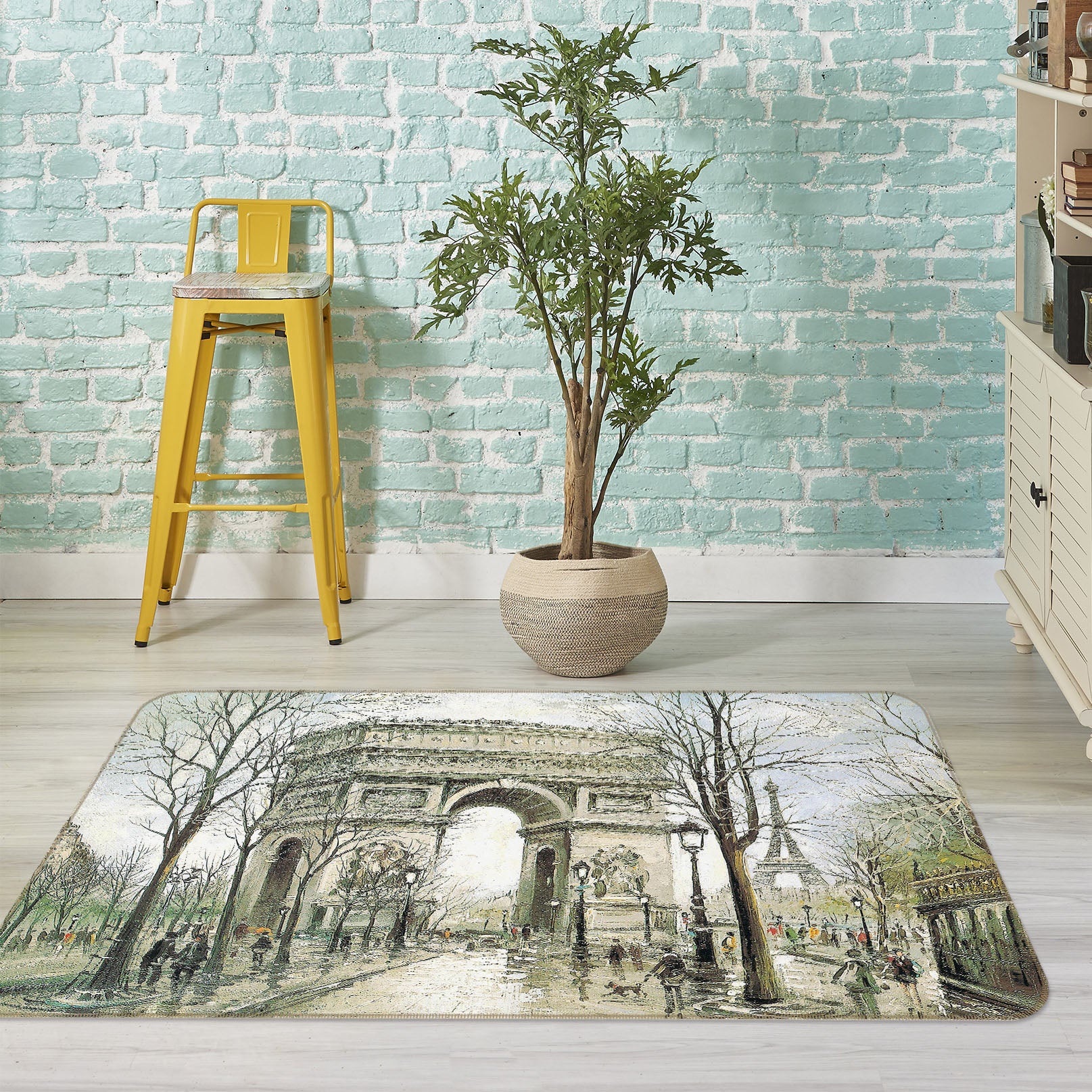 3D Building Door 33163 Non Slip Rug Mat
