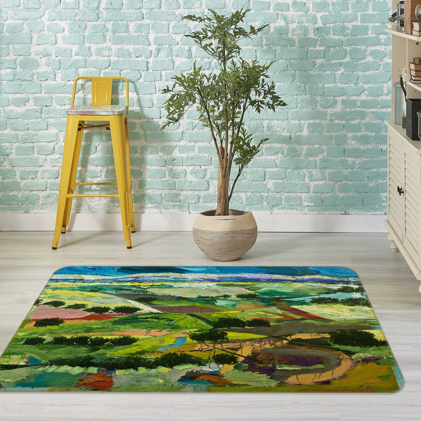 3D Painted Valley 1053 Allan P. Friedlander Rug Non Slip Rug Mat Mat AJ Creativity Home