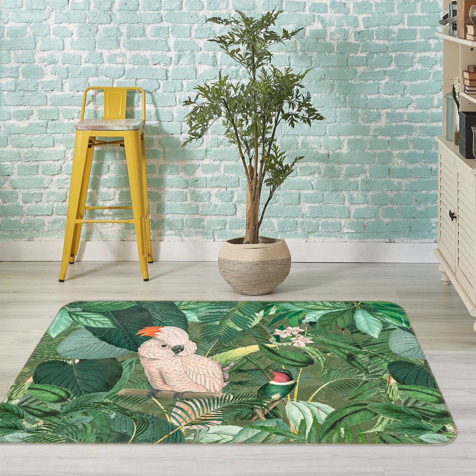 3D Jungle Friends 1026 Andrea haase Rug Non Slip Rug Mat Mat AJ Creativity Home