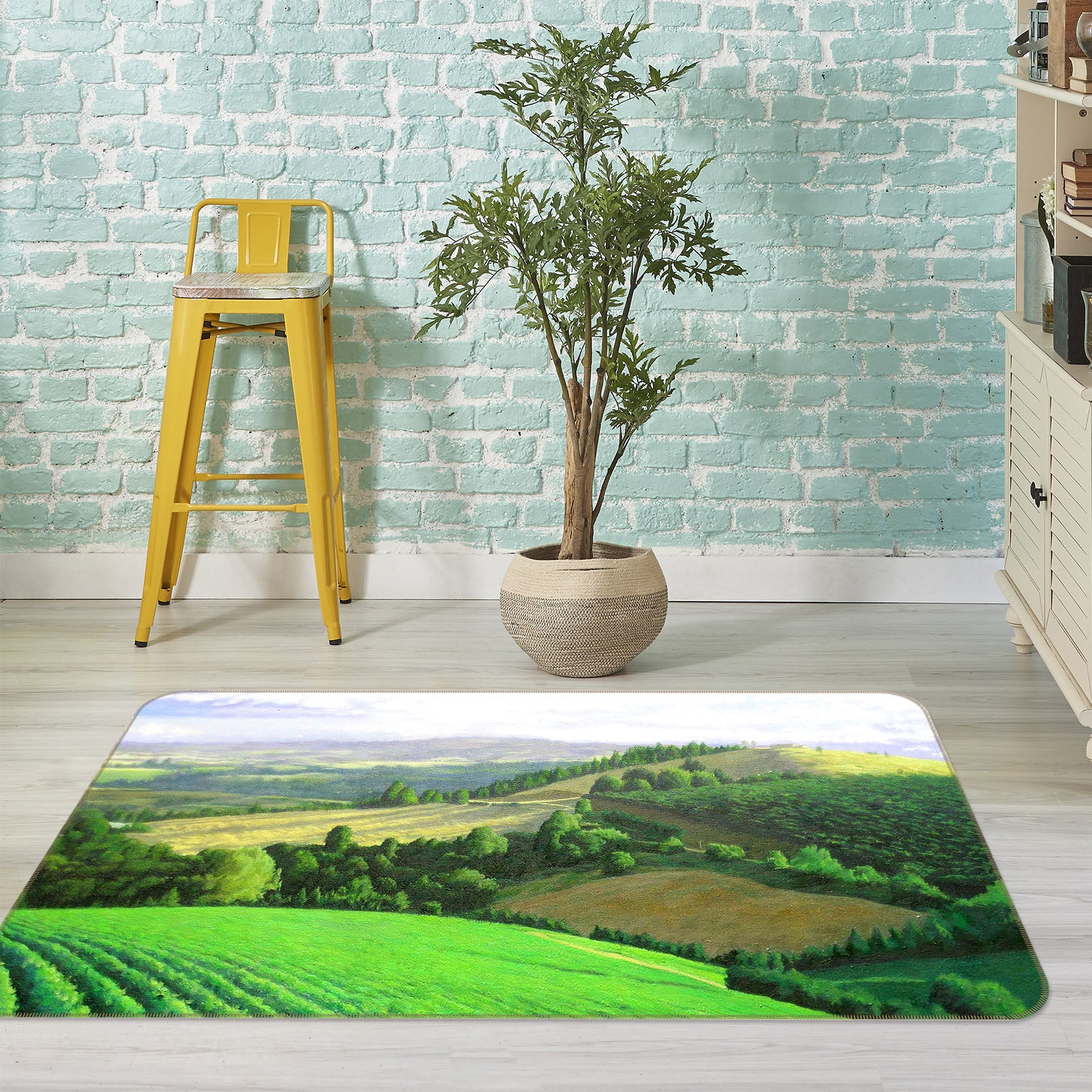 3D Green 33128 Non Slip Rug Mat