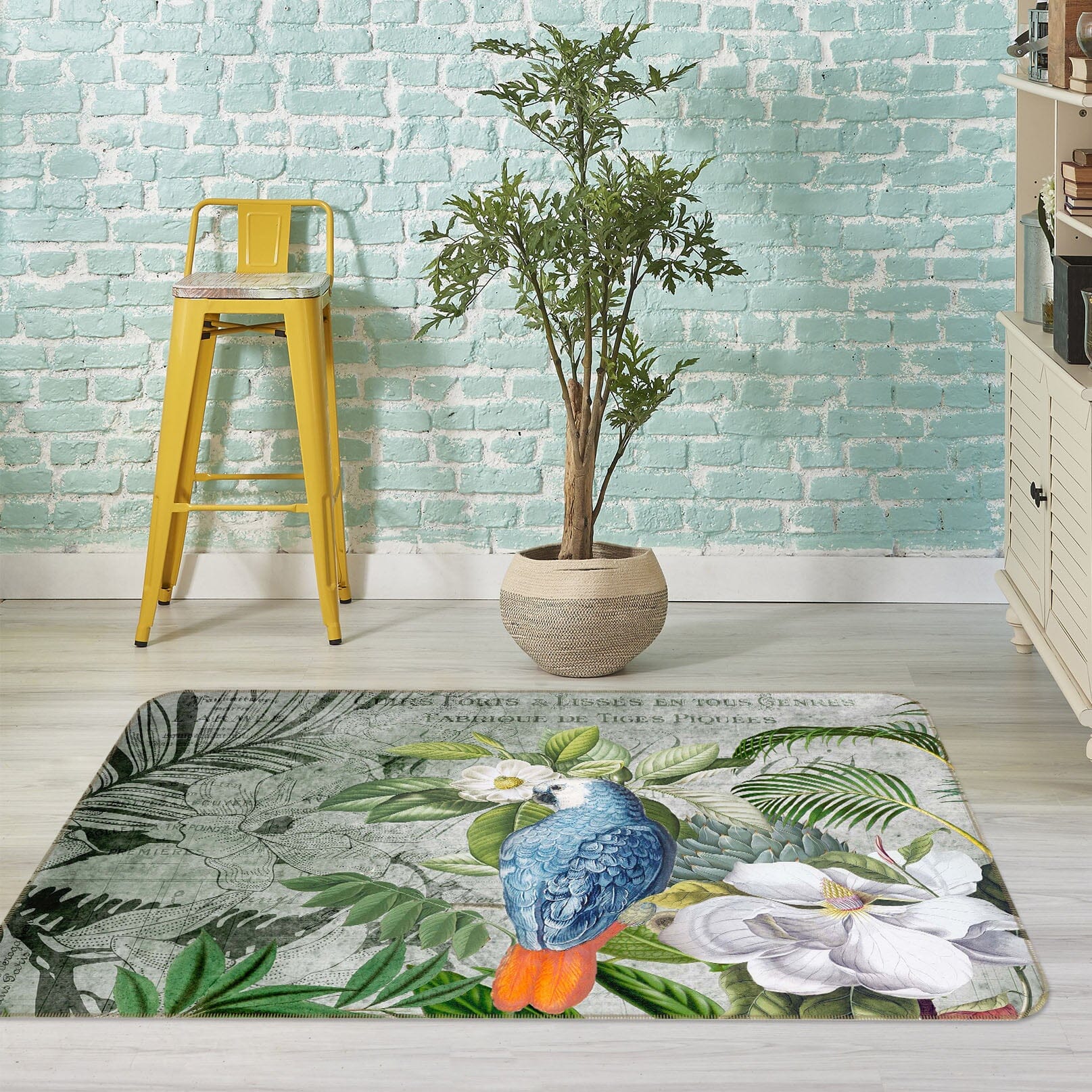 3D Kingdom Of Birds 1035 Andrea haase Rug Non Slip Rug Mat Mat AJ Creativity Home