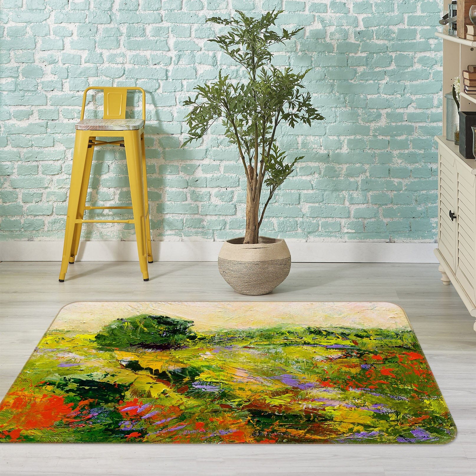 3D Oil Painting Prairie 1089 Allan P. Friedlander Rug Non Slip Rug Mat Mat AJ Creativity Home
