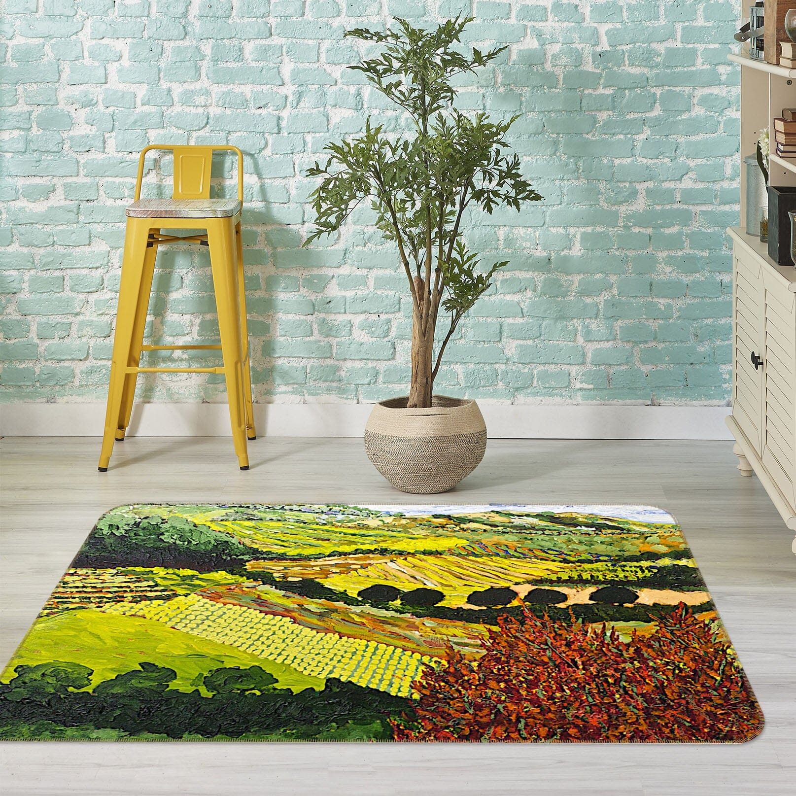 3D Red Bush 1021 Allan P. Friedlander Rug Non Slip Rug Mat Mat AJ Creativity Home