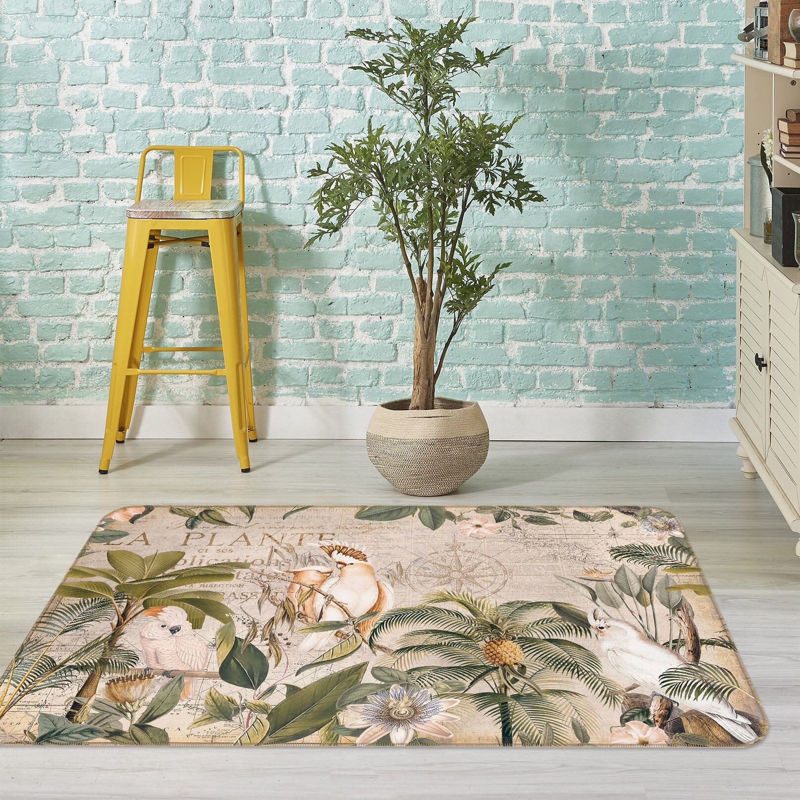 3D Parrot Friend 1043 Andrea haase Rug Non Slip Rug Mat Mat AJ Creativity Home