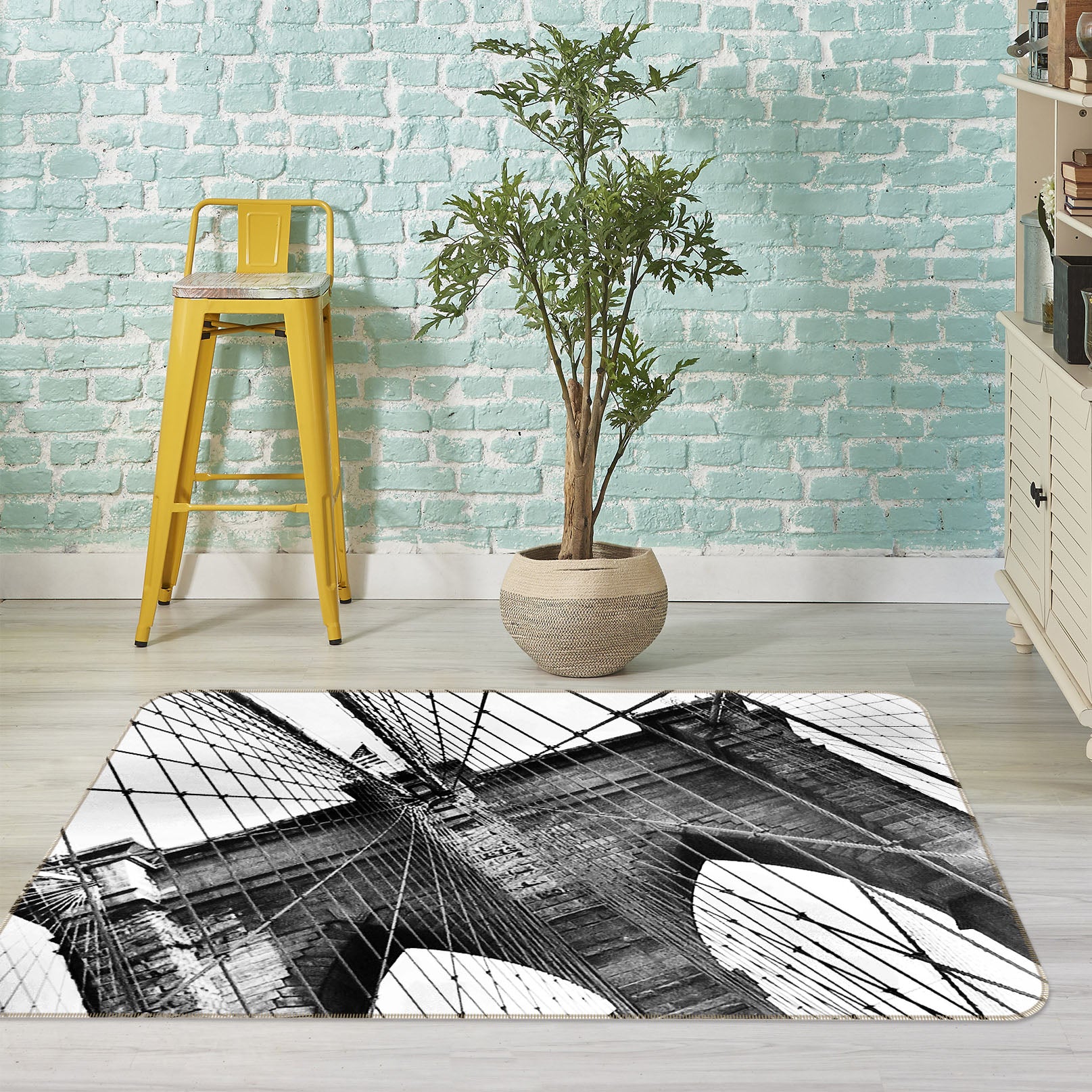 3D Bridge 32016 Non Slip Rug Mat