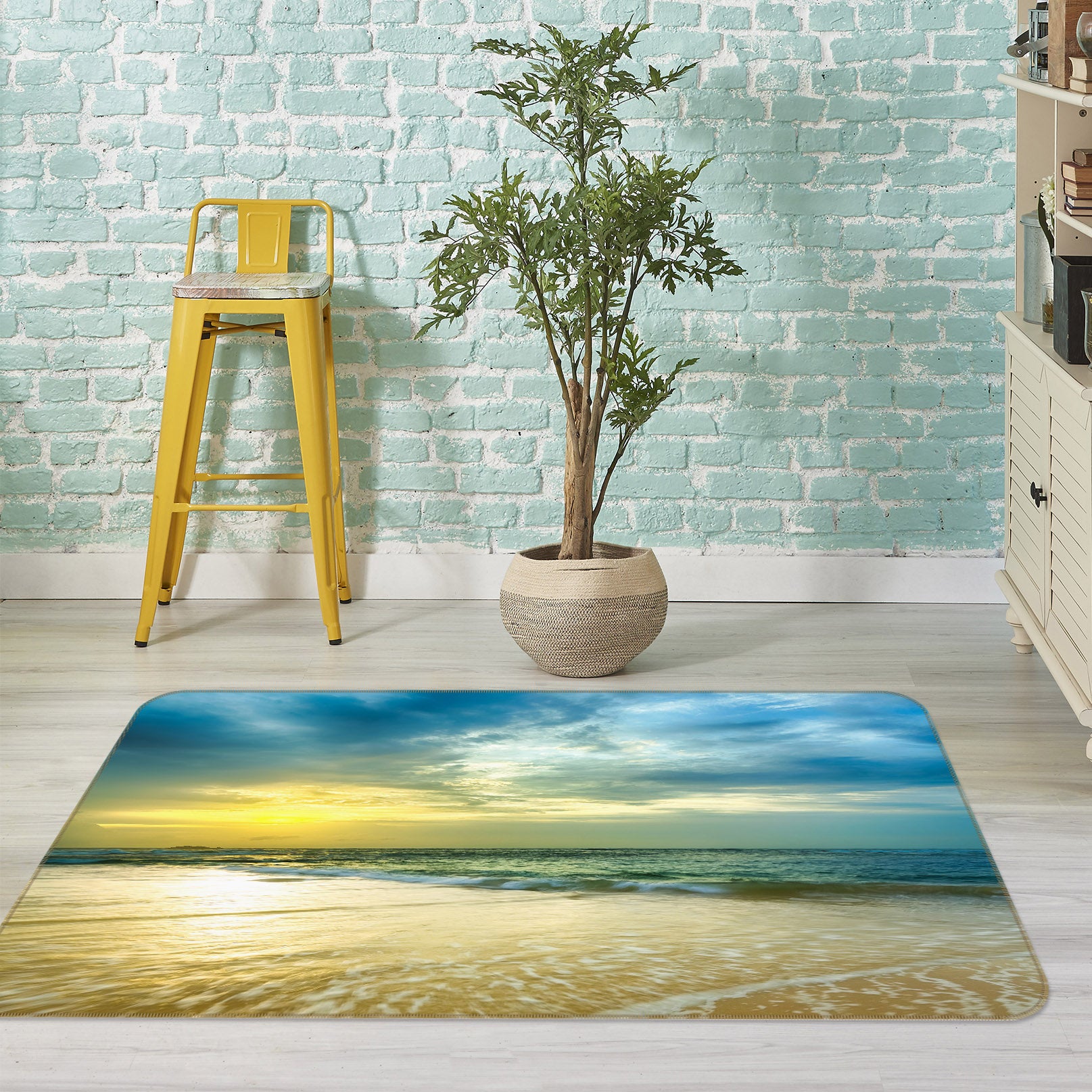 3D Seaside 27133 Non Slip Rug Mat