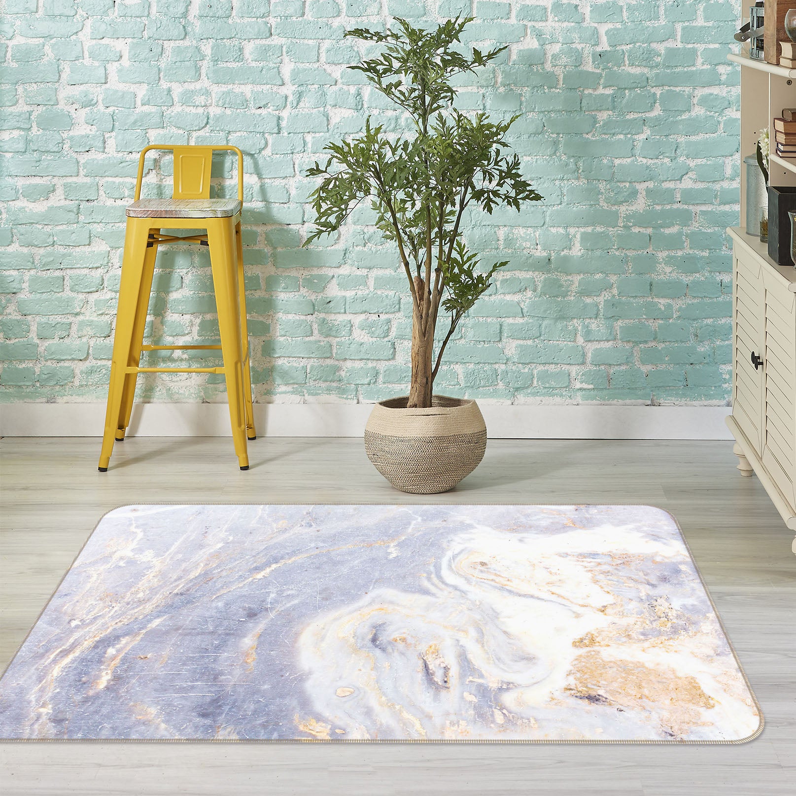 3D Light Pattern 31022 Non Slip Rug Mat