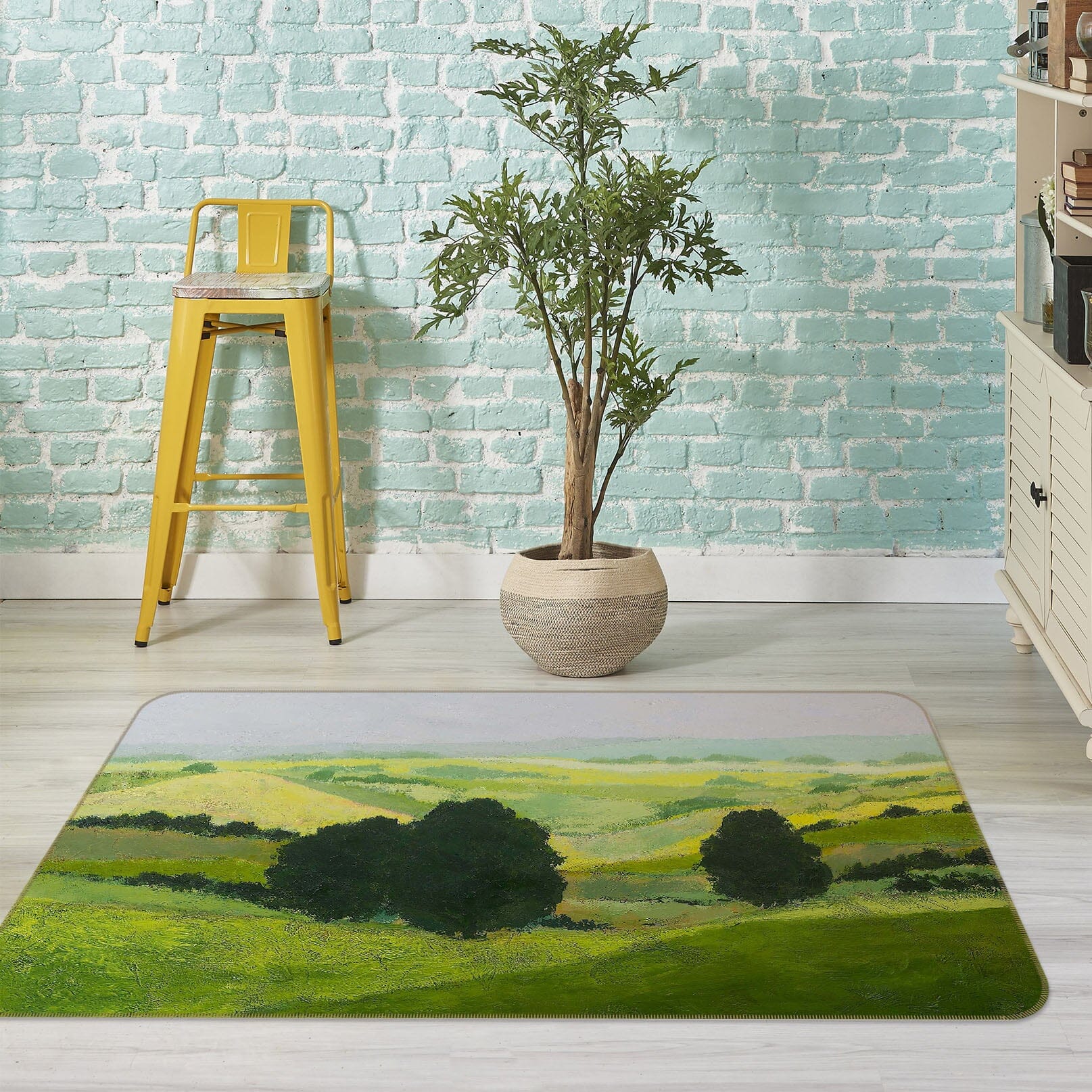 3D Tree Field 1030 Allan P. Friedlander Rug Non Slip Rug Mat Mat AJ Creativity Home