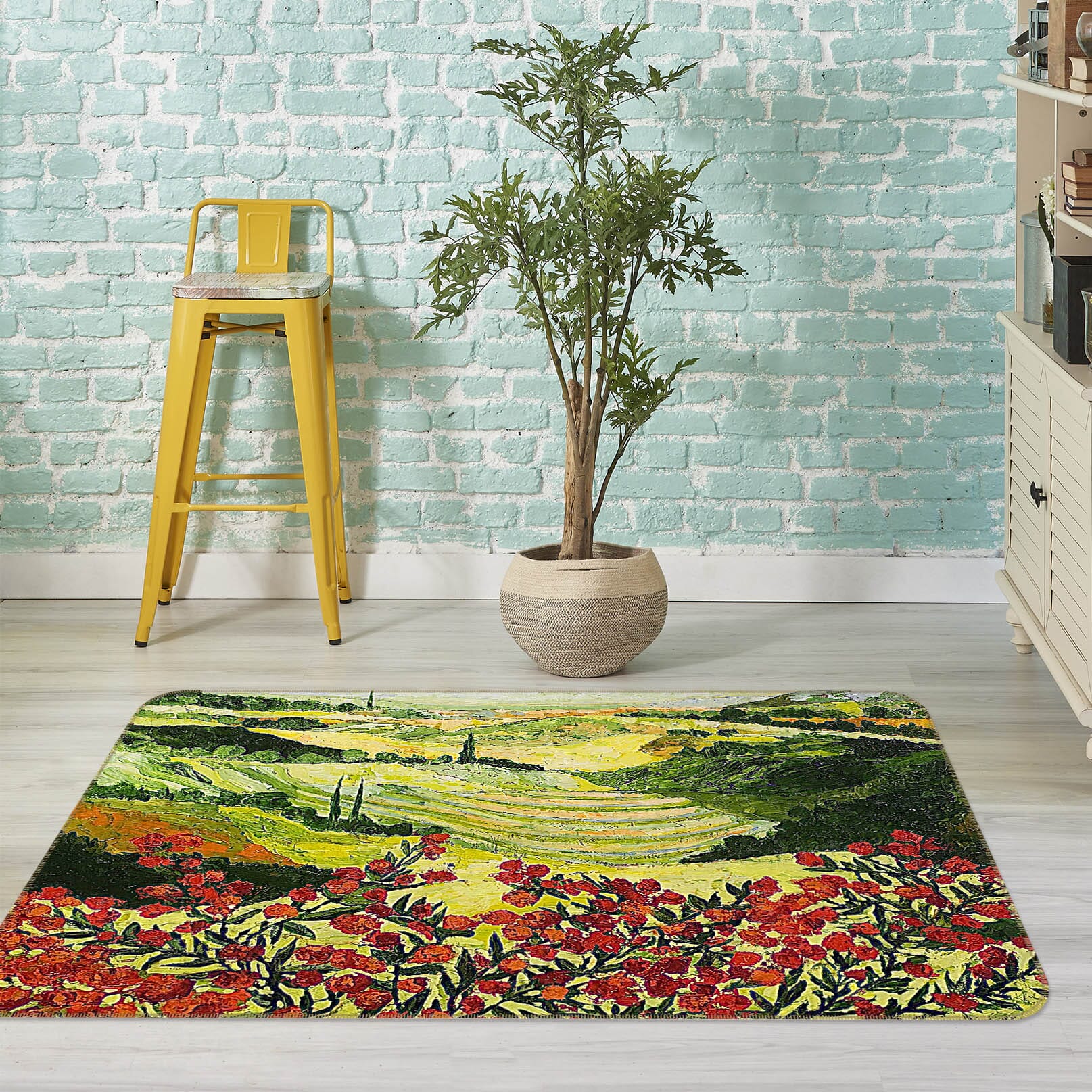 3D Look And Behold 1019 Allan P. Friedlander Rug Non Slip Rug Mat Mat AJ Creativity Home
