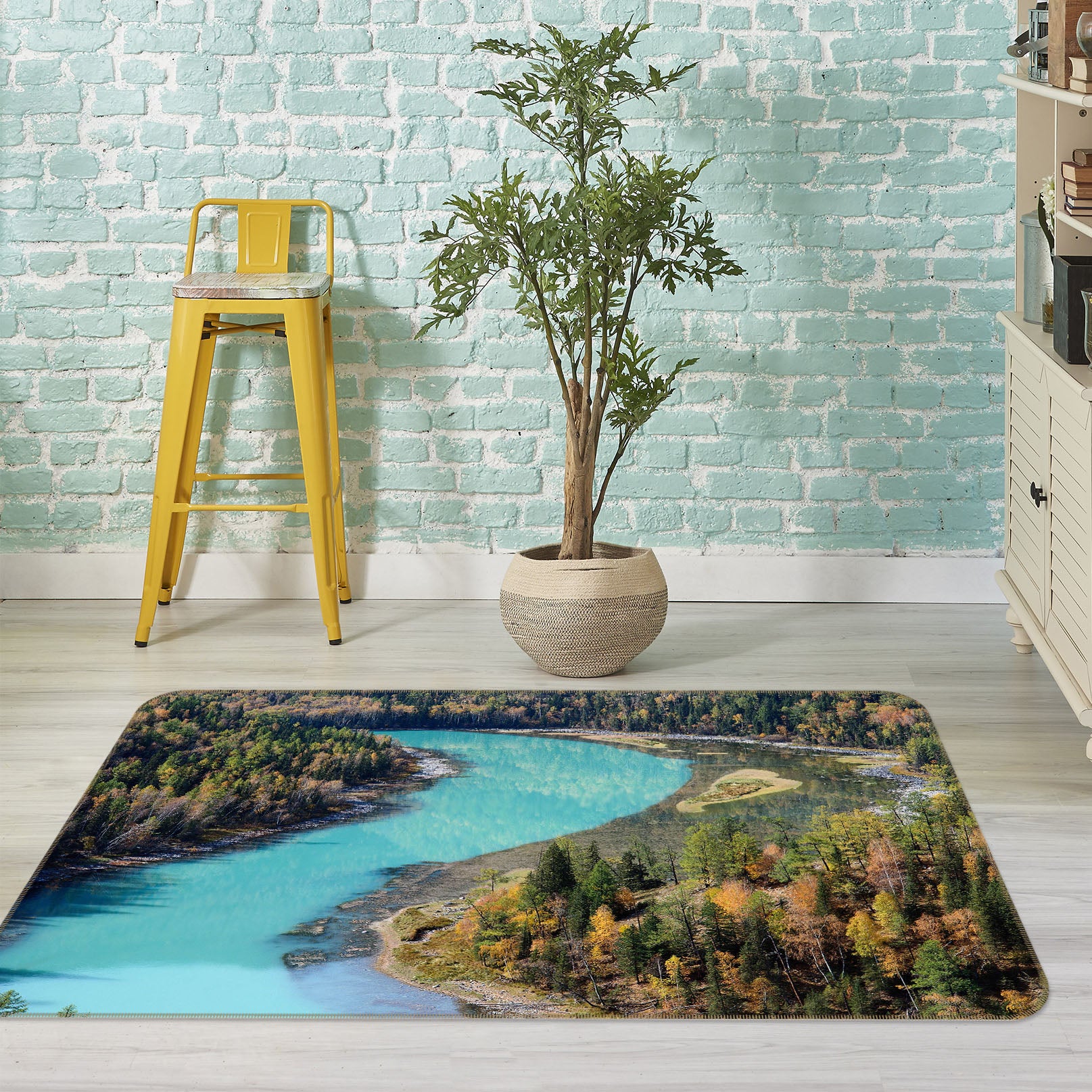 3D River 27107 Non Slip Rug Mat