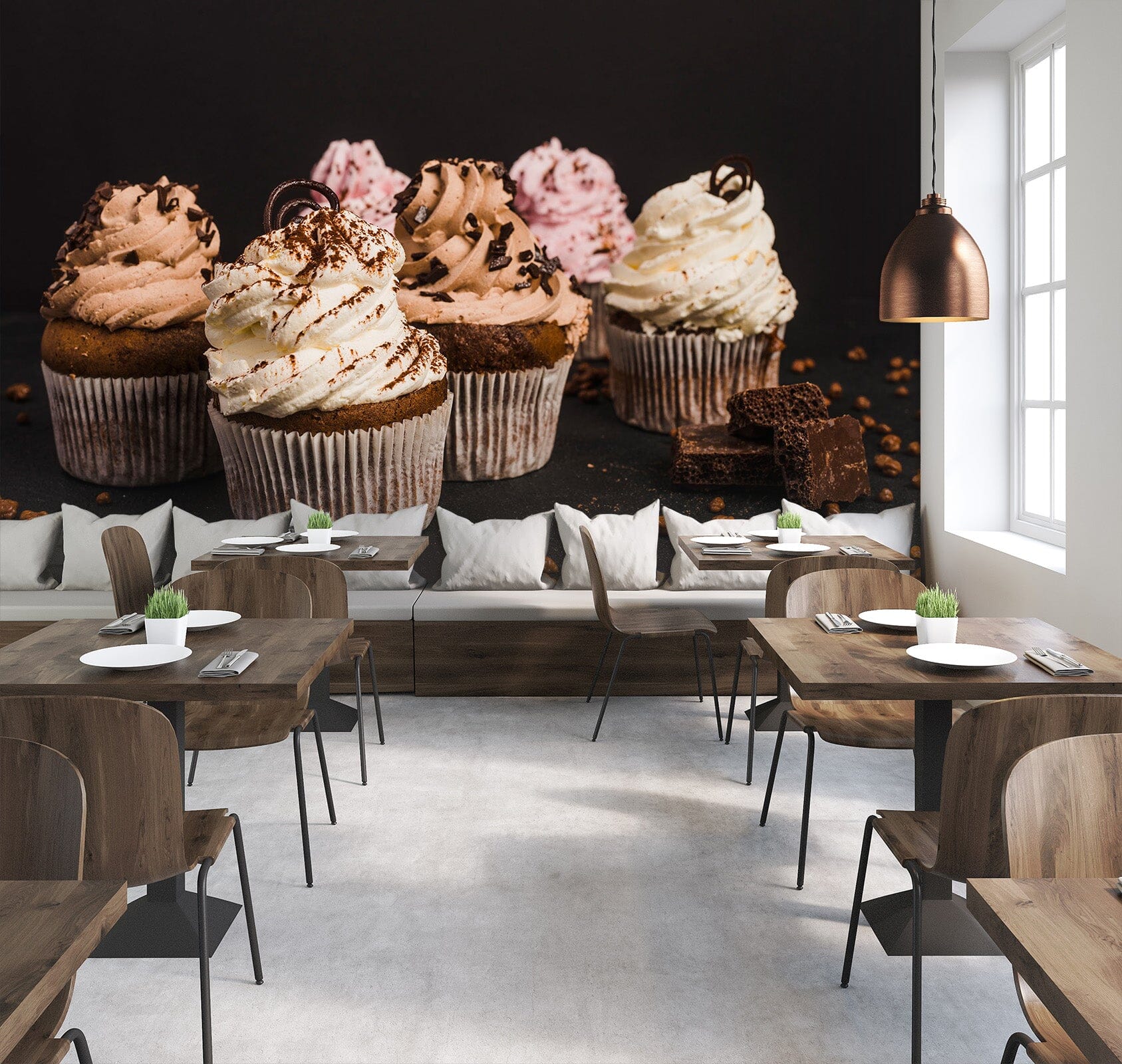 3D Chocolate Ice Cream 1406 Wall Murals Wallpaper AJ Wallpaper 2