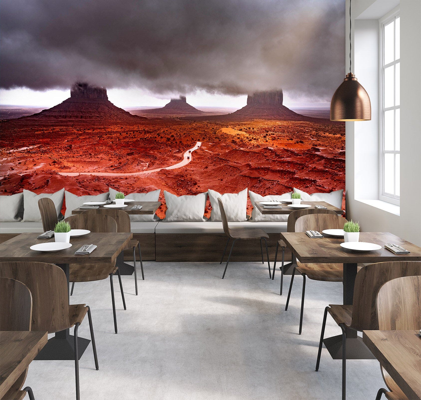 3D Red Land 1410 Marco Carmassi Wall Mural Wall Murals Wallpaper AJ Wallpaper 2