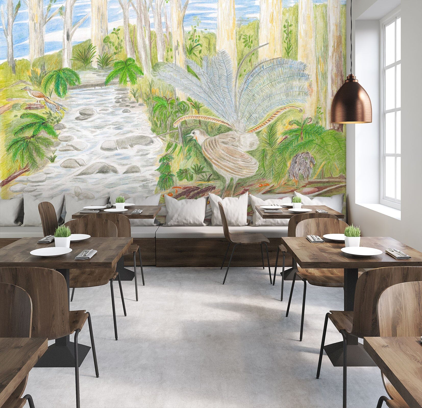 3D Forest Path1410 Michael Sewell Wall Mural Wall Murals Wallpaper AJ Wallpaper 2