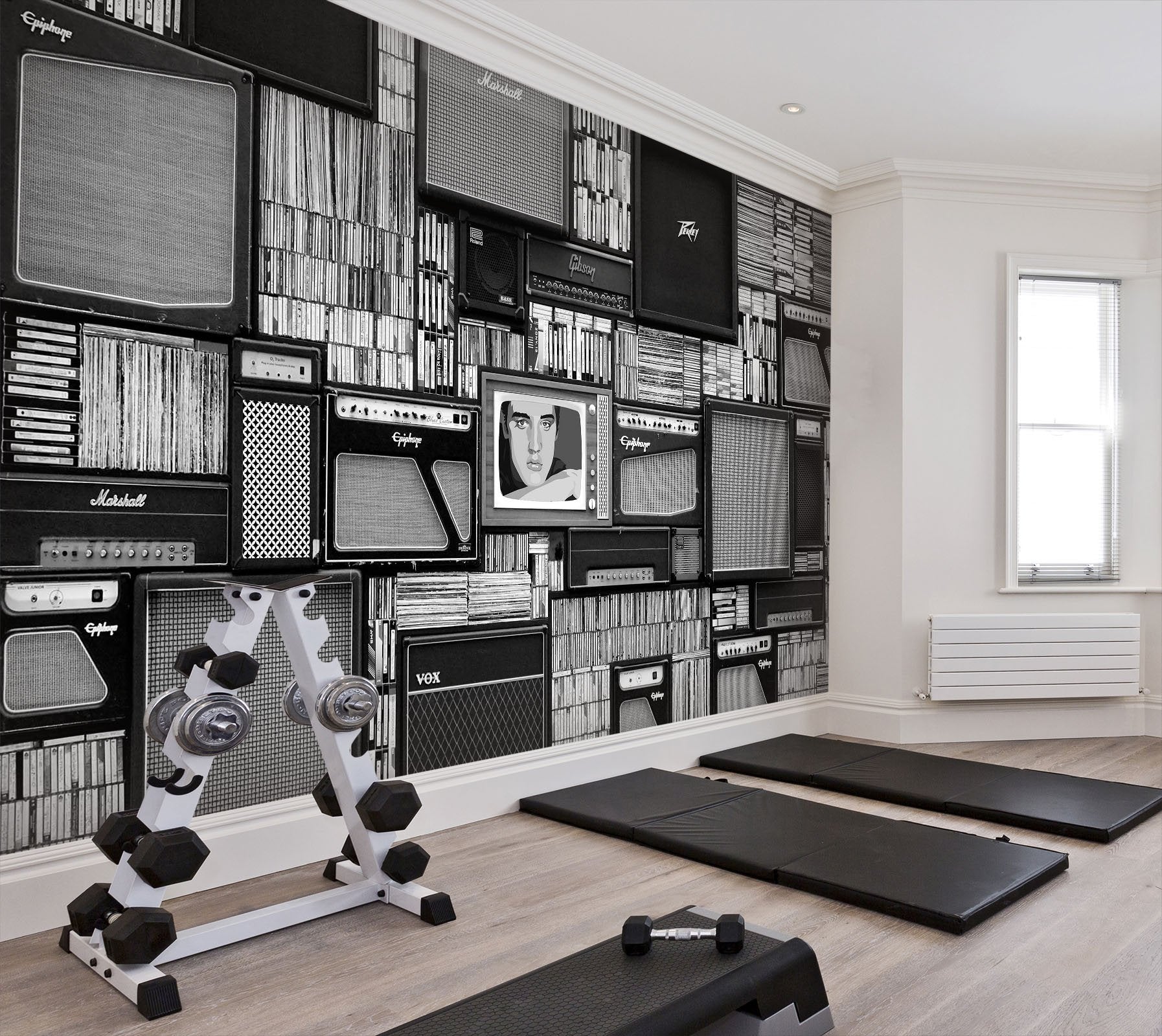 3D Music and books 01 Wall Murals Wallpaper AJ Wallpaper