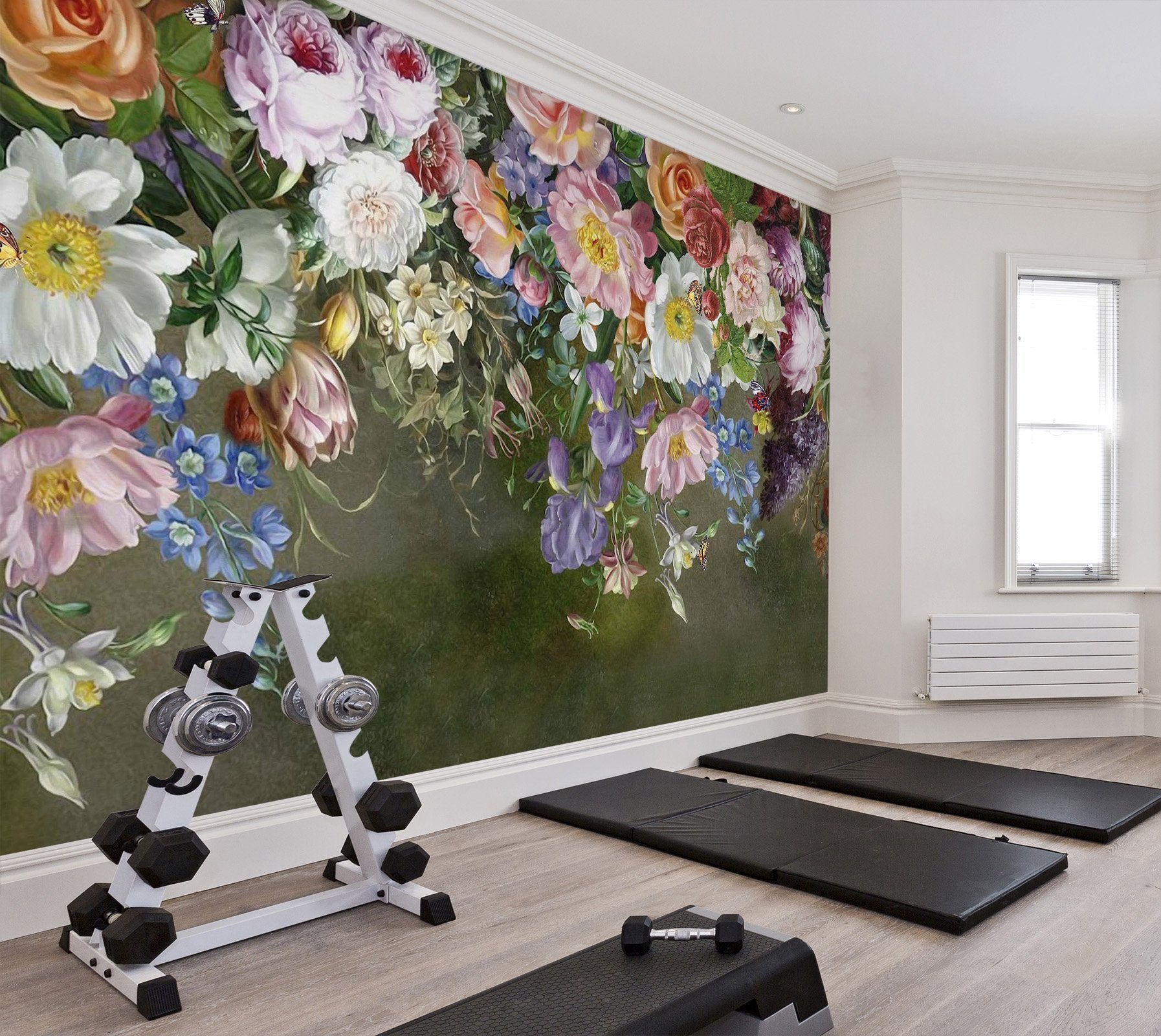 3D colorful flowers 11 Wall Murals Wallpaper AJ Wallpaper