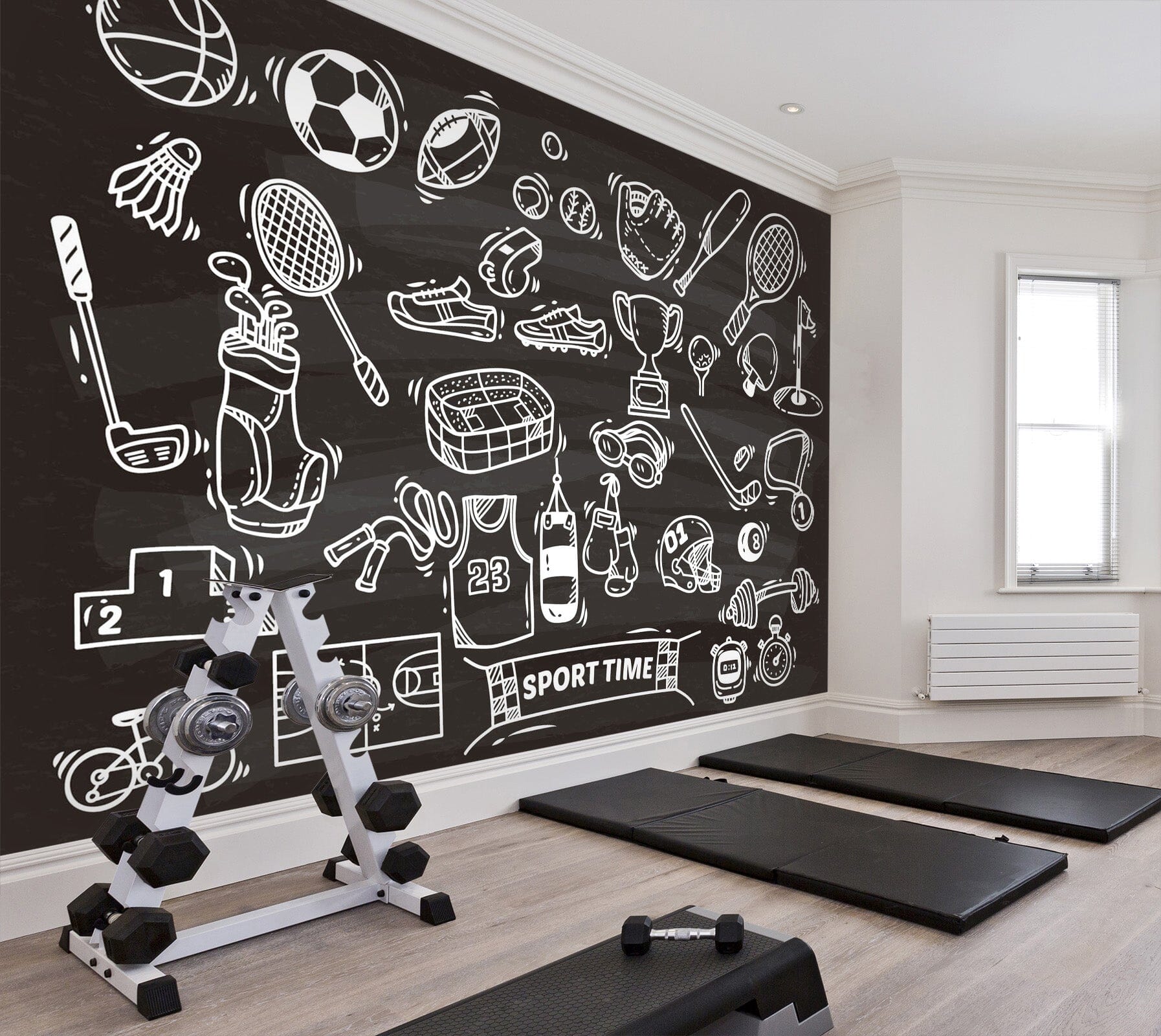 3D Fitness Equipment 264 Wall Murals Wallpaper AJ Wallpaper 2