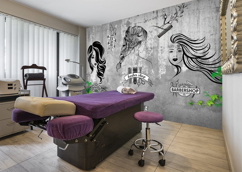 3D Long Hair Styling 1566 Wall Murals Wallpaper AJ Wallpaper 2