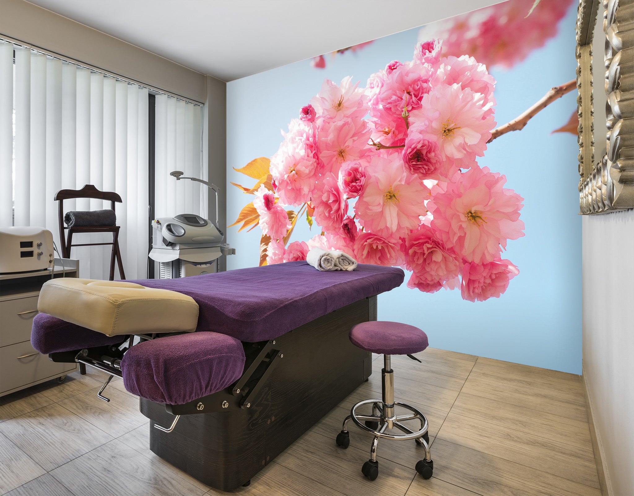 3D Pink Flower 058 Wall Murals Wallpaper AJ Wallpaper 2