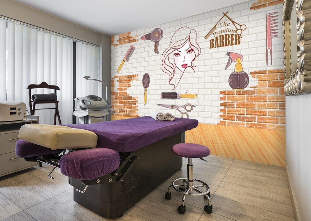 3D Red Lips Girl 1541 Wall Murals Wallpaper AJ Wallpaper 2