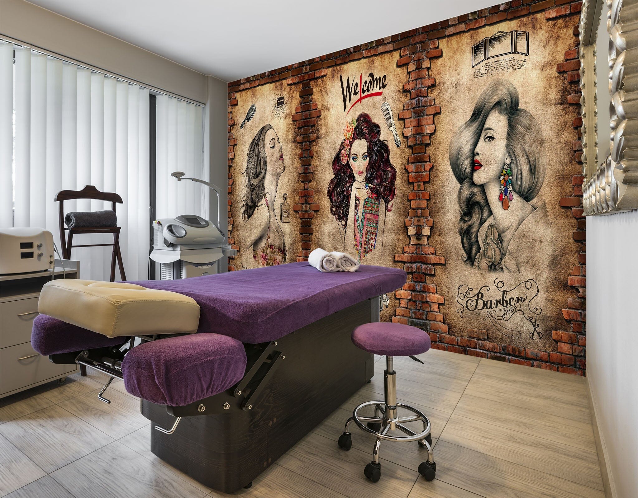 3D Smiling Girl 3002 Wall Murals Wallpaper AJ Wallpaper 2