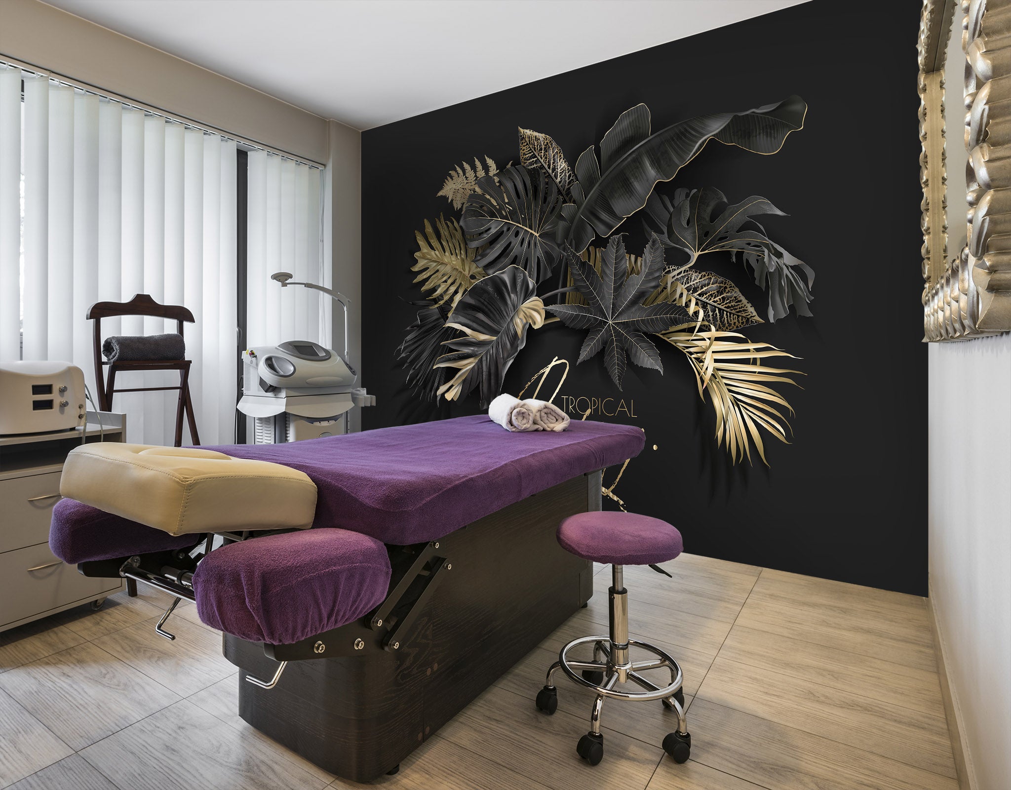 3D Golden Leaves 094 Wall Murals Wallpaper AJ Wallpaper 2