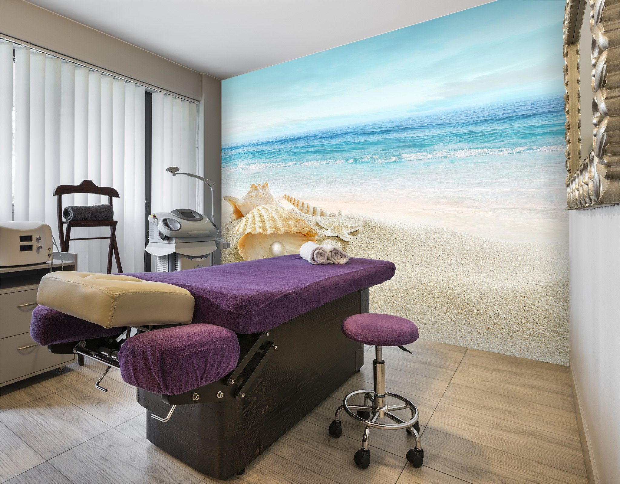 3D Beach Pearl Shell 051 Wall Murals Wallpaper AJ Wallpaper 2