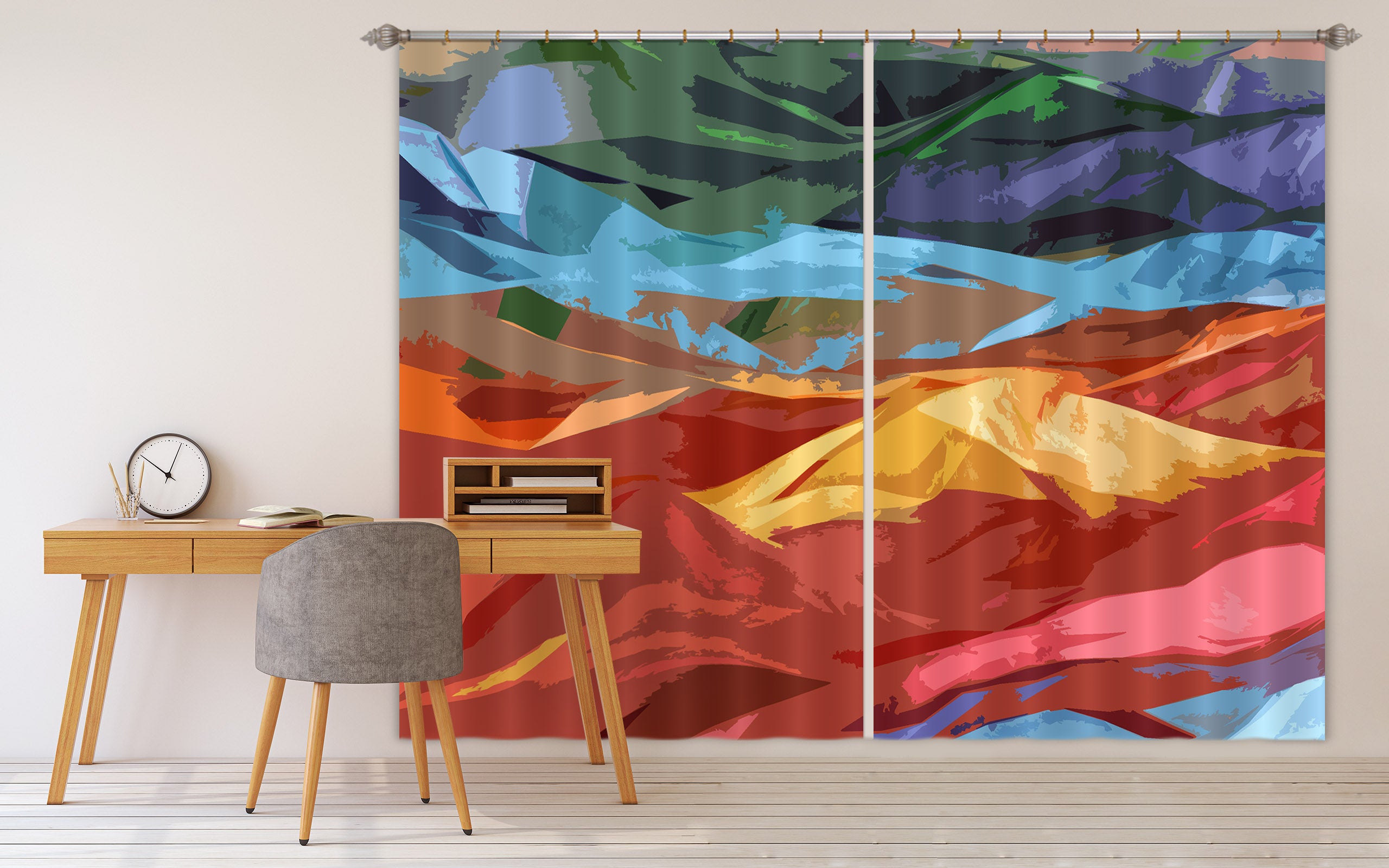 3D Mountains Final 70075 Shandra Smith Curtain Curtains Drapes