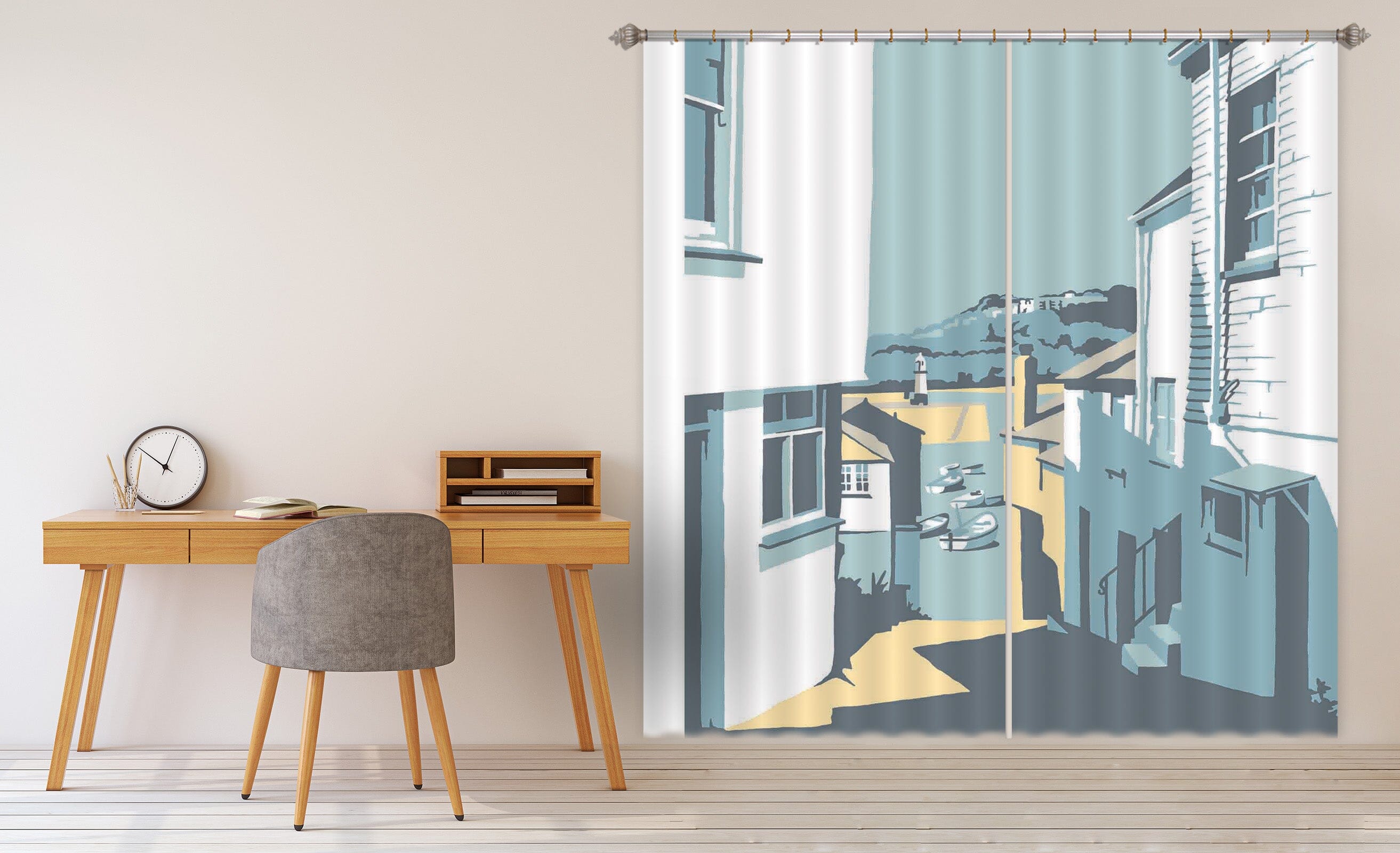 3D Street 157 Steve Read Curtain Curtains Drapes Curtains AJ Creativity Home