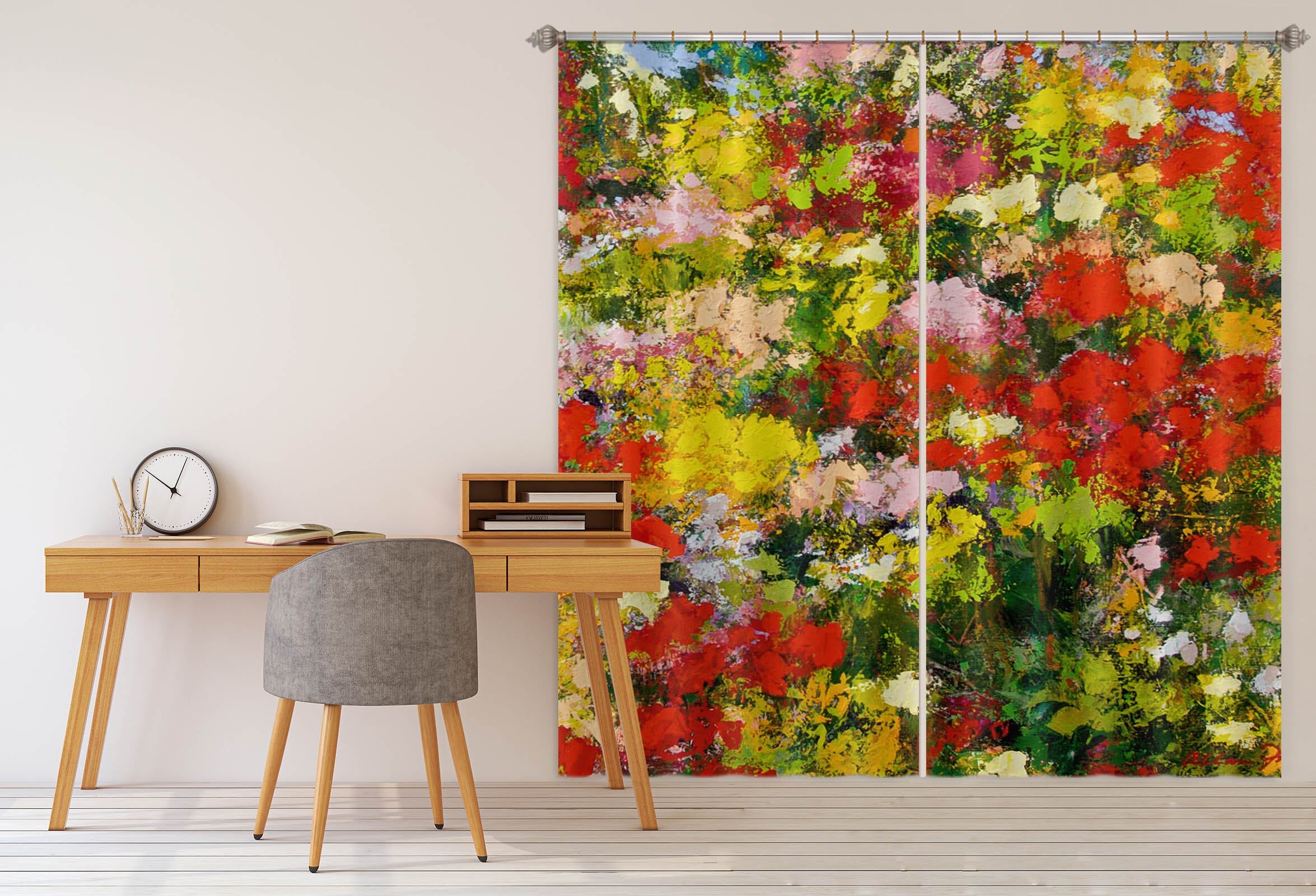 3D Summer Garden 102 Allan P. Friedlander Curtain Curtains Drapes Curtains AJ Creativity Home