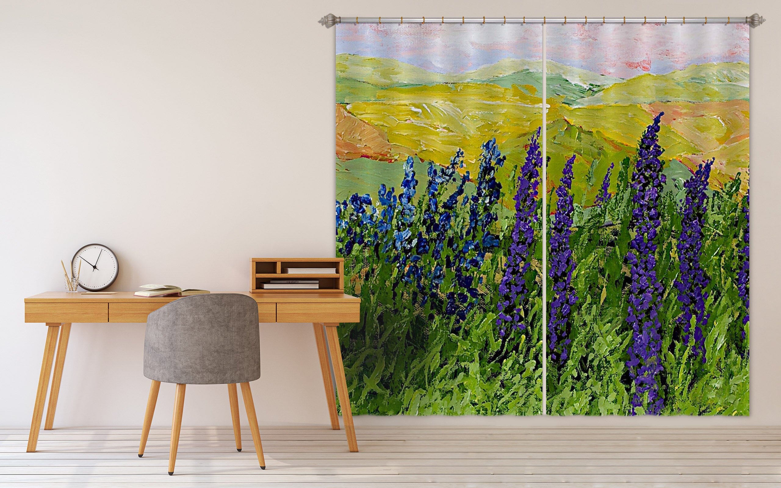 3D Prairie Wildflower 152 Allan P. Friedlander Curtain Curtains Drapes Curtains AJ Creativity Home