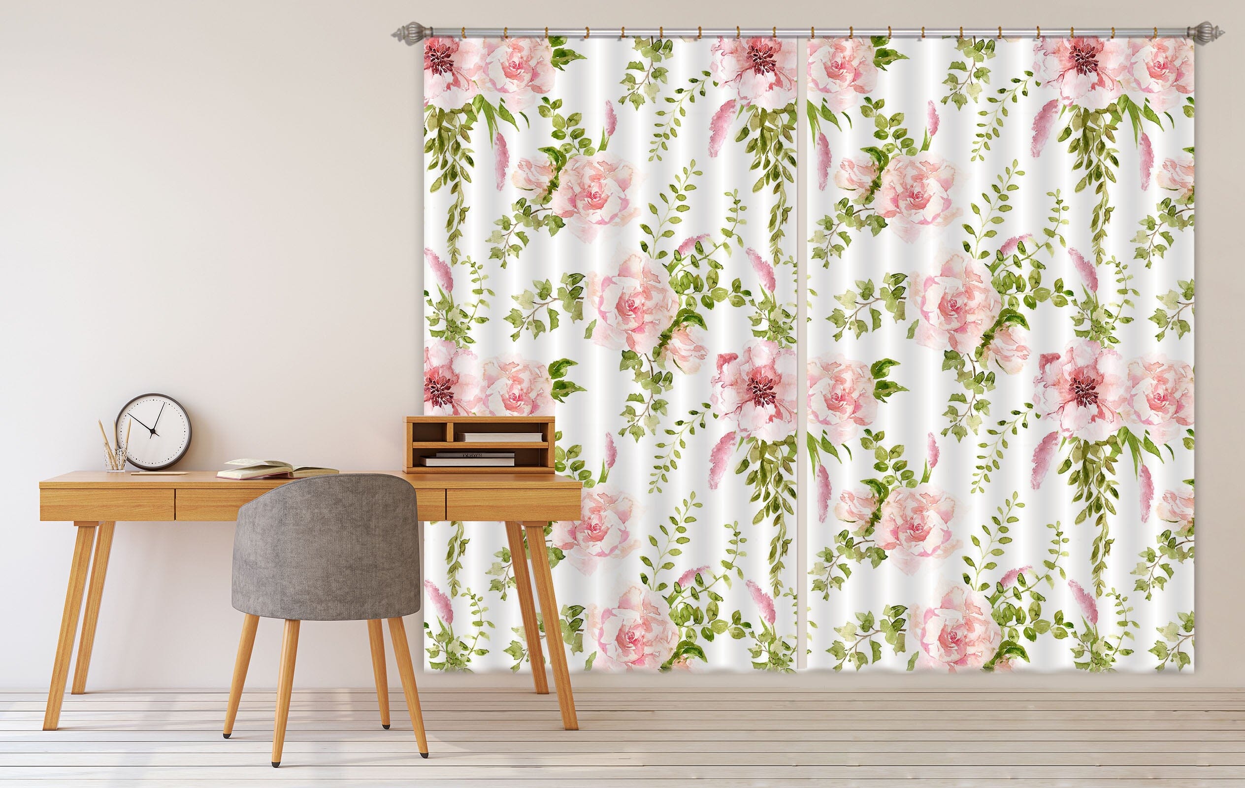 3D Flower Vine 225 Uta Naumann Curtain Curtains Drapes Curtains AJ Creativity Home