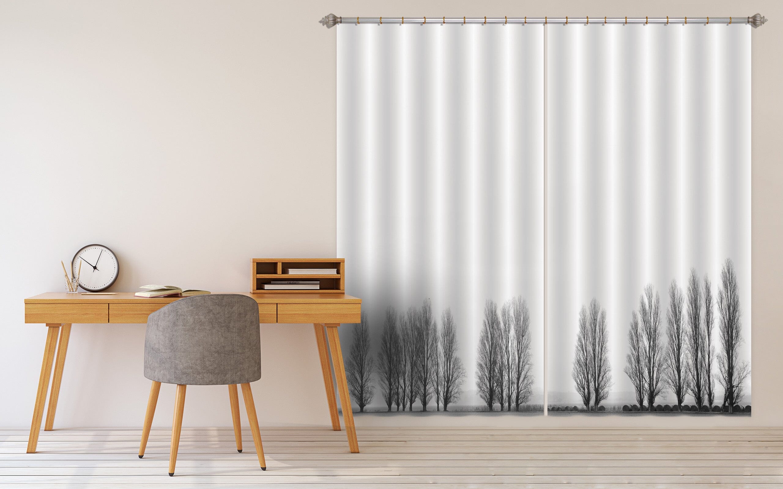 3D Little Black Tree 188 Marco Carmassi Curtain Curtains Drapes Curtains AJ Creativity Home