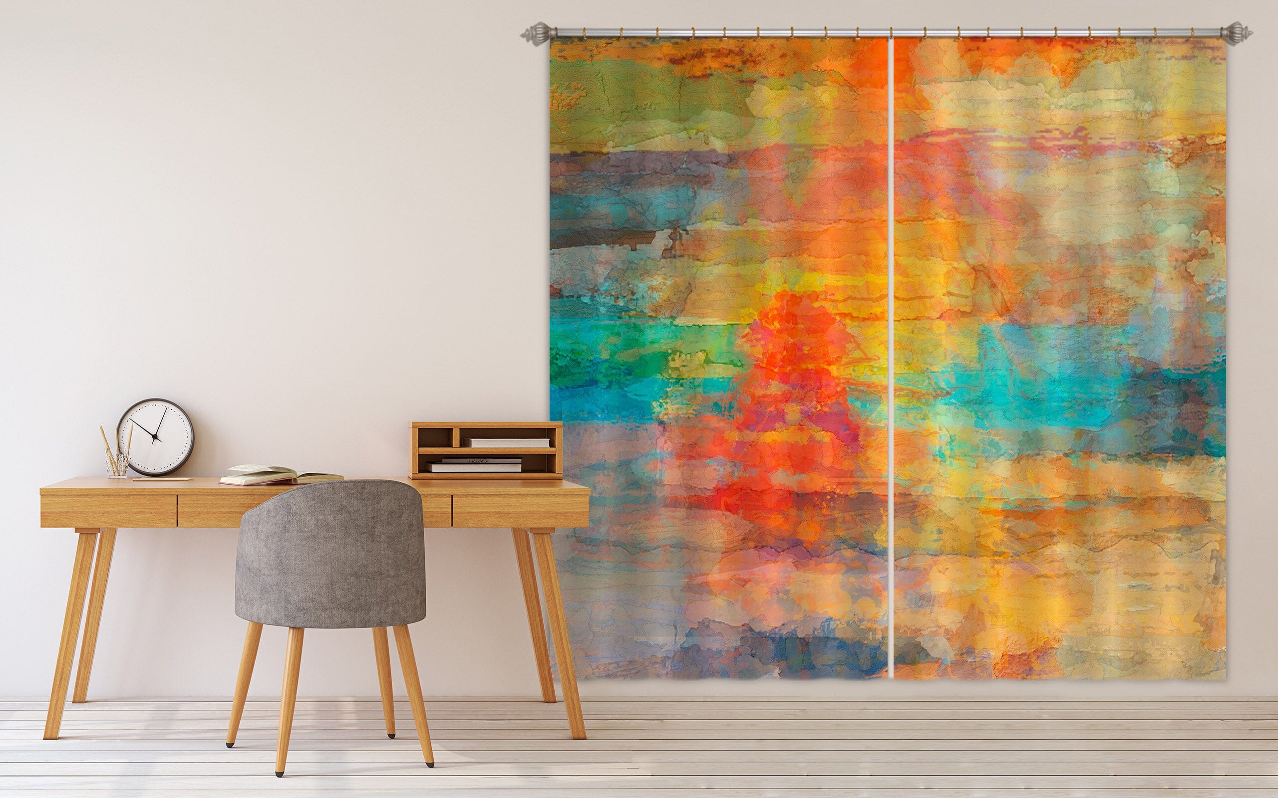 3D Beautiful Sunset 228 Michael Tienhaara Curtain Curtains Drapes Curtains AJ Creativity Home