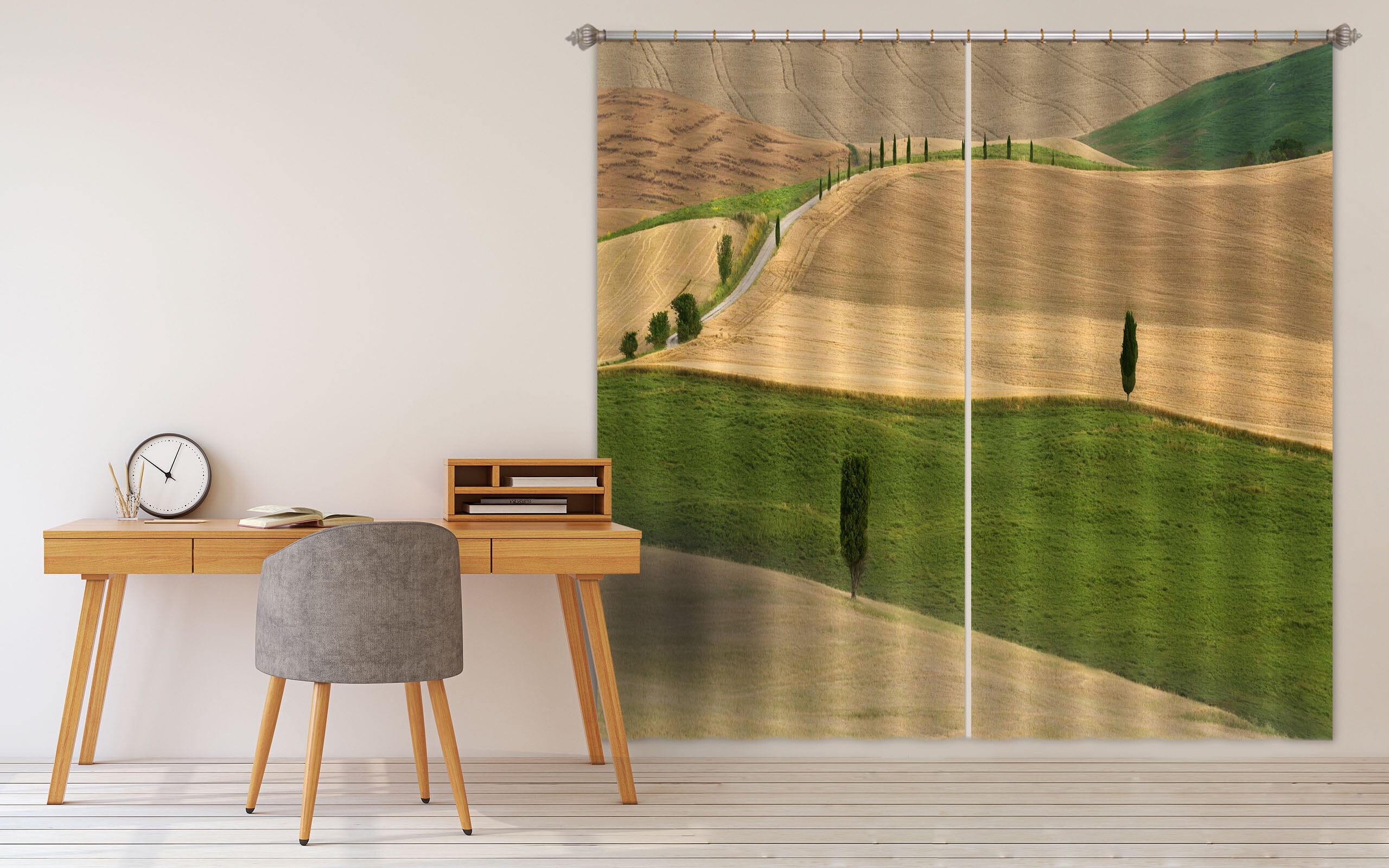 3D Grassy Beach 160 Marco Carmassi Curtain Curtains Drapes Curtains AJ Creativity Home