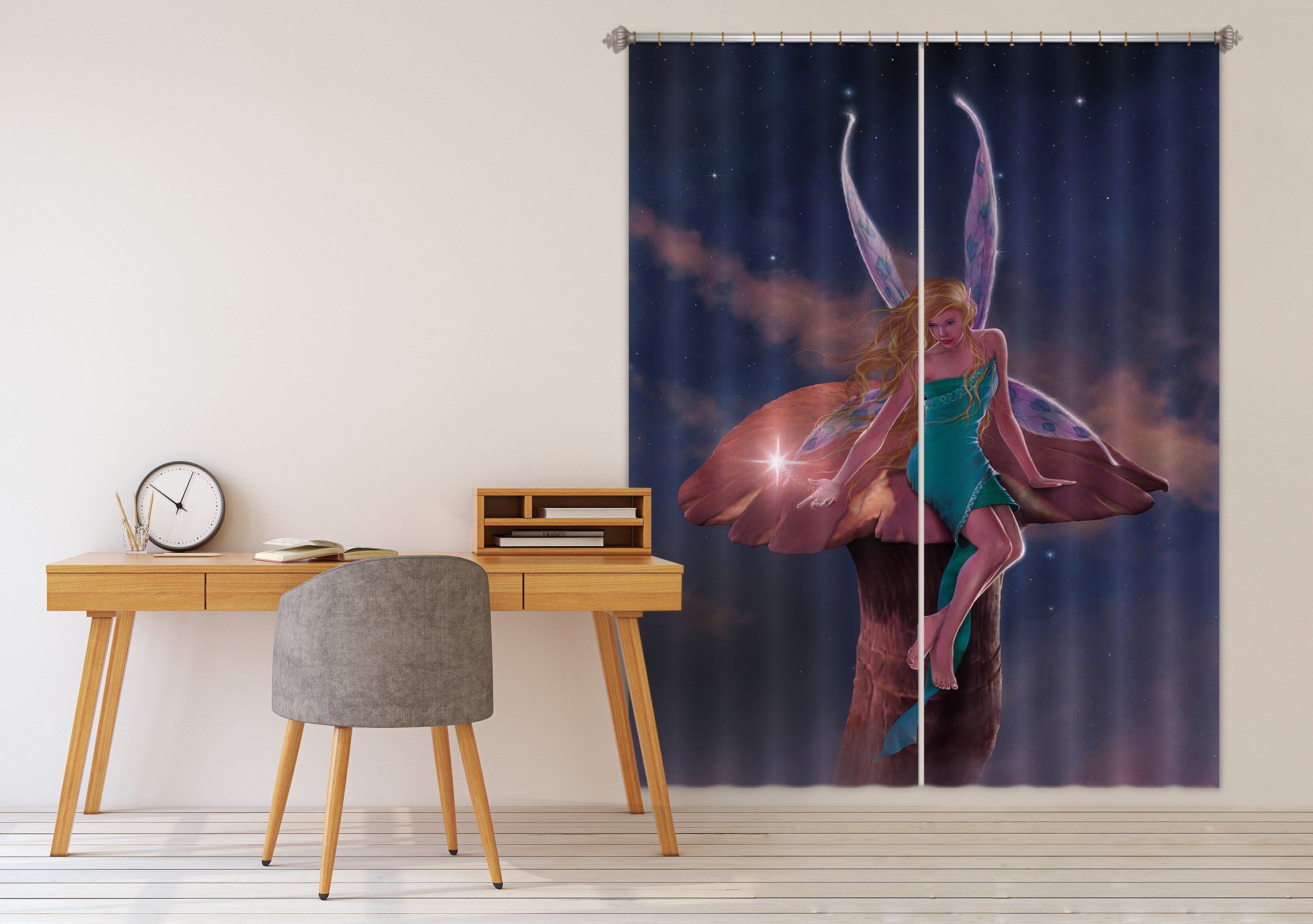 3D A Fairy's Wish 003 Vincent Hie Curtain Curtains Drapes Curtains AJ Creativity Home