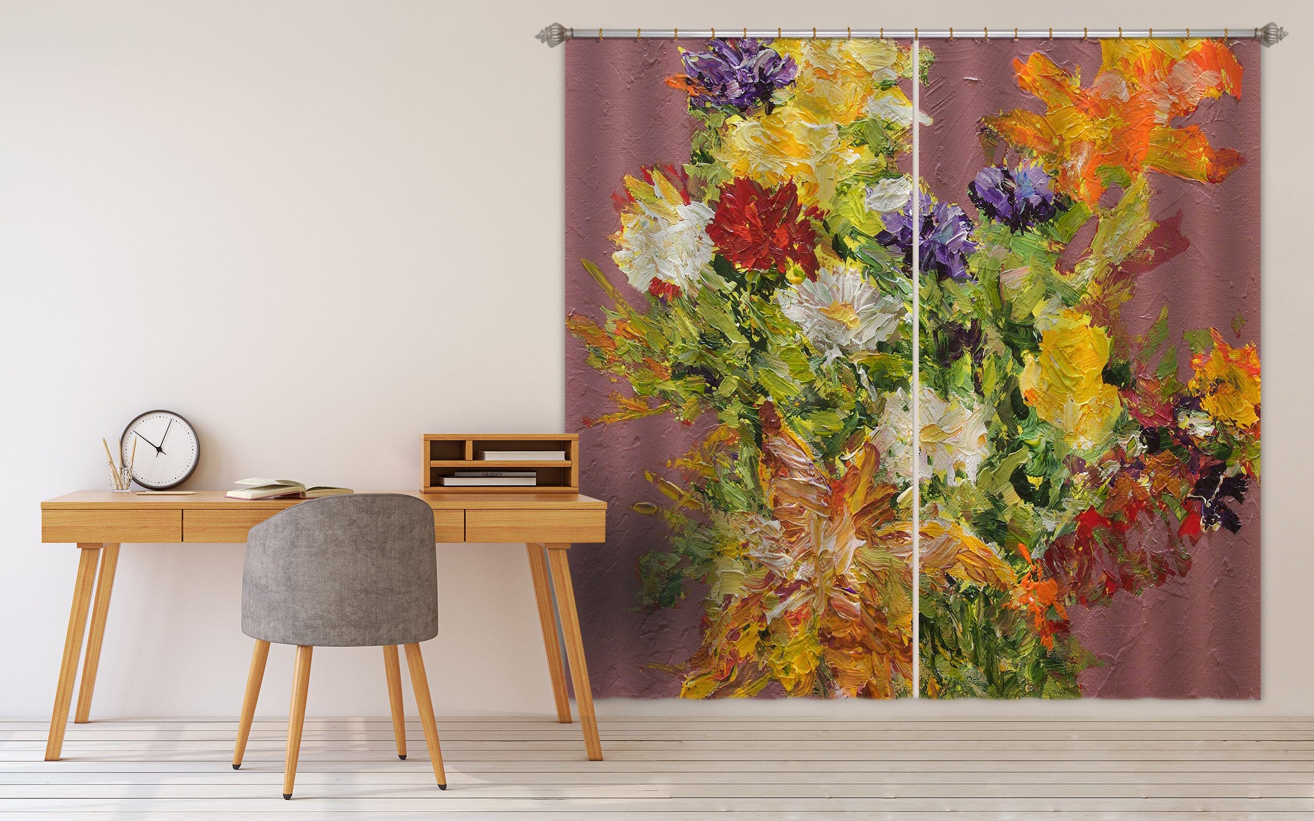 3D Bouquet 208 Allan P. Friedlander Curtain Curtains Drapes Curtains AJ Creativity Home