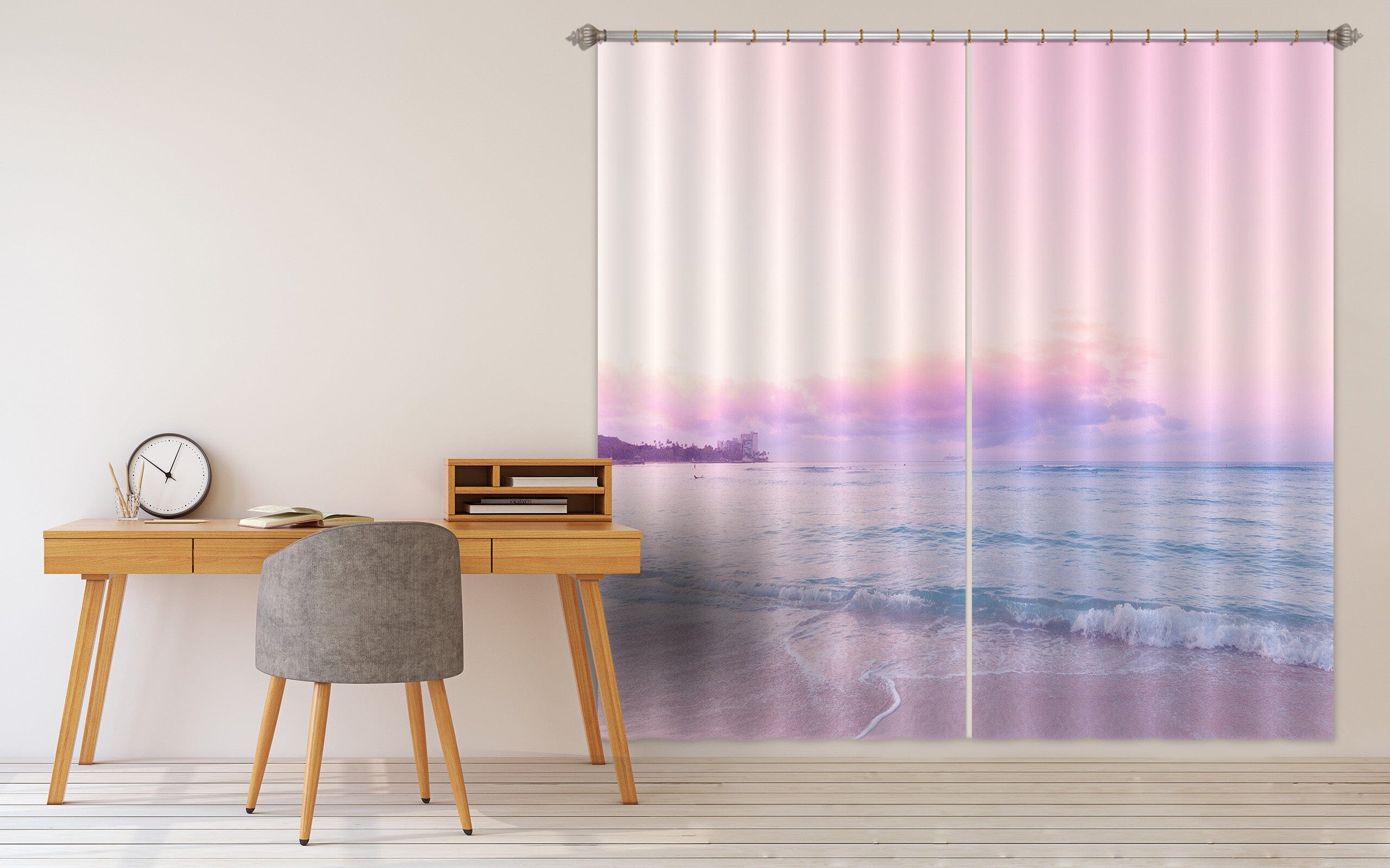 3D Purple Sky 052 Noirblanc777 Curtain Curtains Drapes Curtains AJ Creativity Home