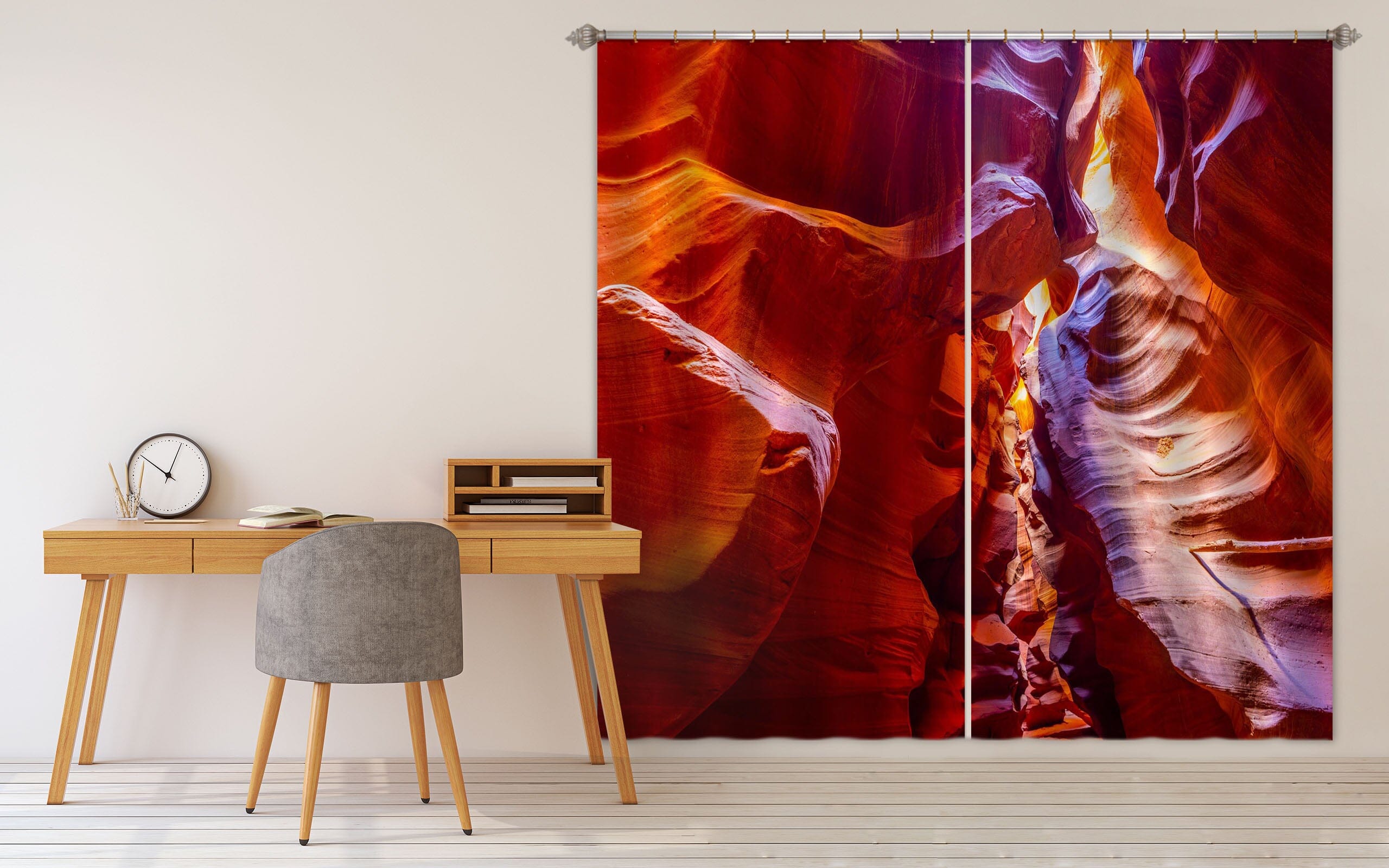 3D Red Canyon 077 Marco Carmassi Curtain Curtains Drapes Curtains AJ Creativity Home