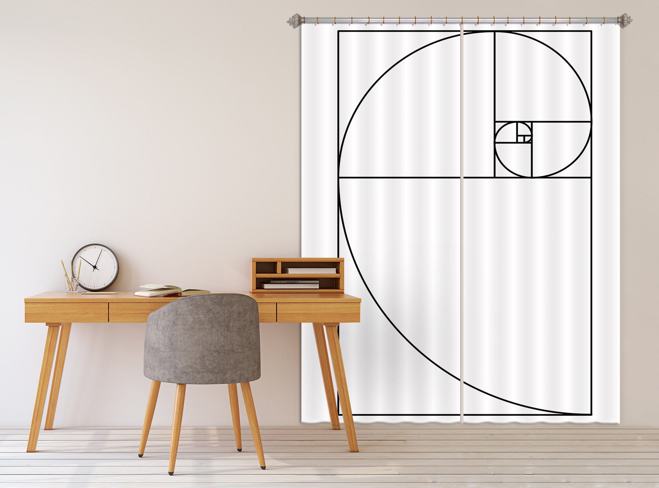 3D Black Lines 1101 Boris Draschoff Curtain Curtains Drapes Curtains AJ Creativity Home