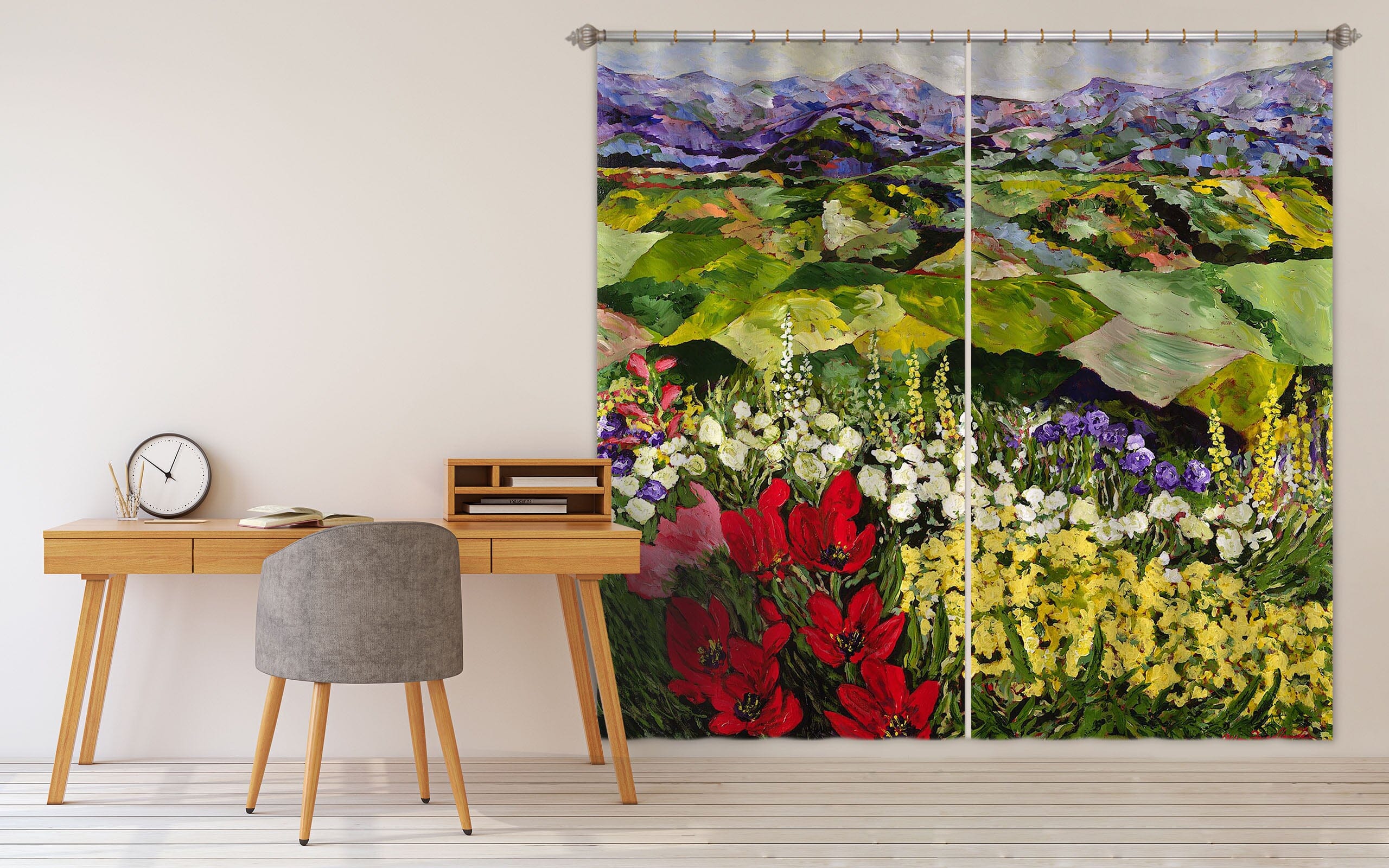 3D High Mountain 140 Allan P. Friedlander Curtain Curtains Drapes Curtains AJ Creativity Home