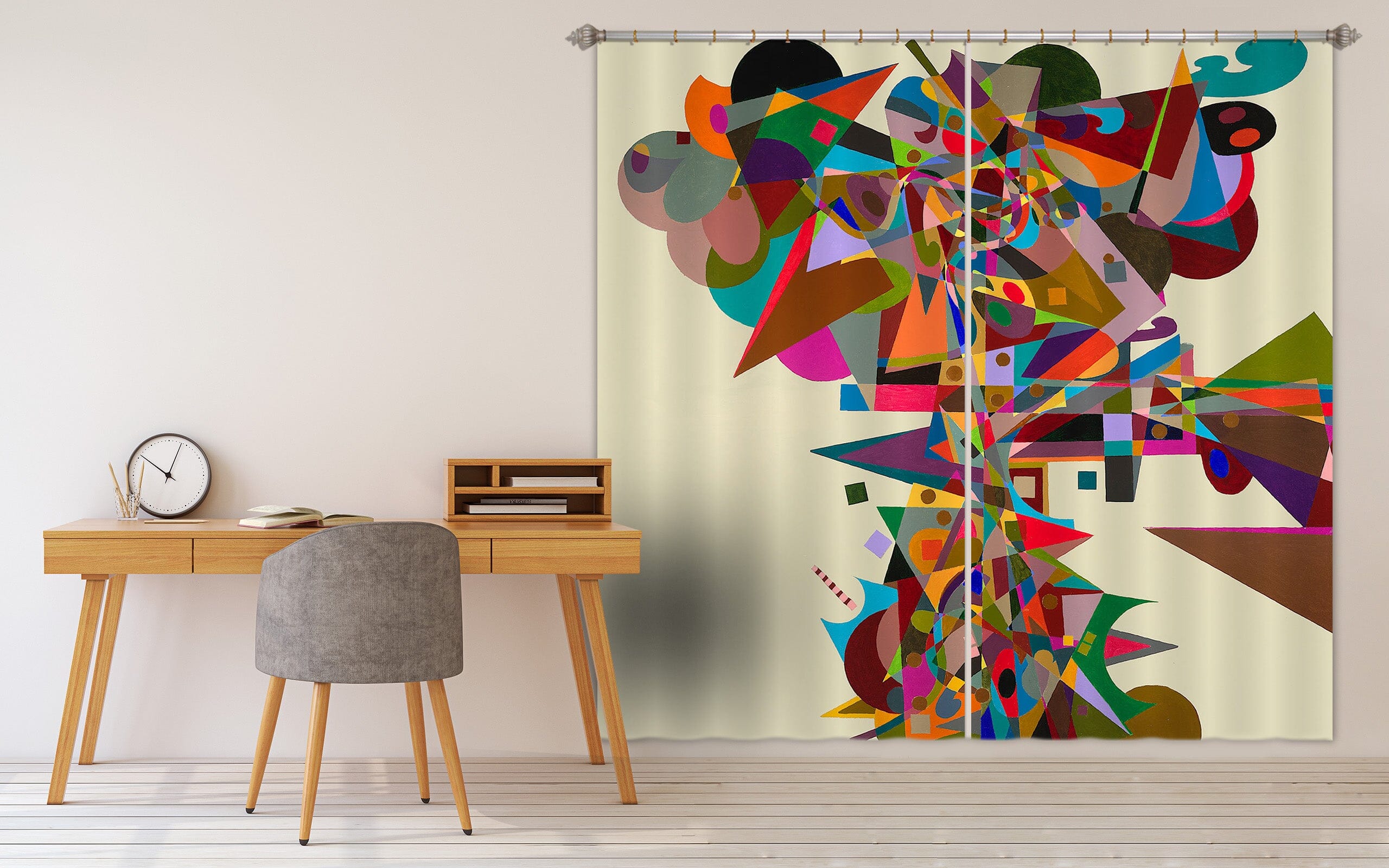 3D Color Origami 108 Allan P. Friedlander Curtain Curtains Drapes Curtains AJ Creativity Home